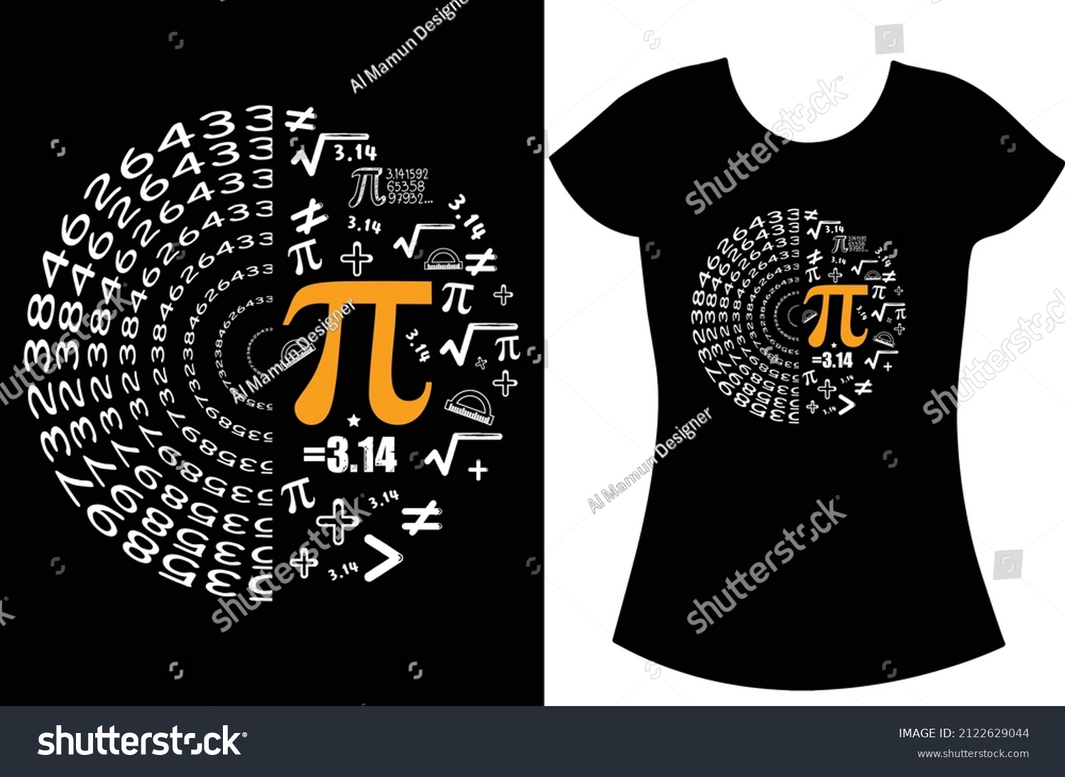SVG of Pi day svg t shirt design. Happy pie day 2022 t shirt design. gift t shirt for teacher. svg