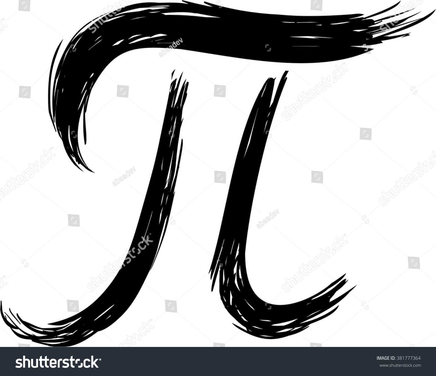 Pi Symbol Stock Vector 381777364 - Shutterstock