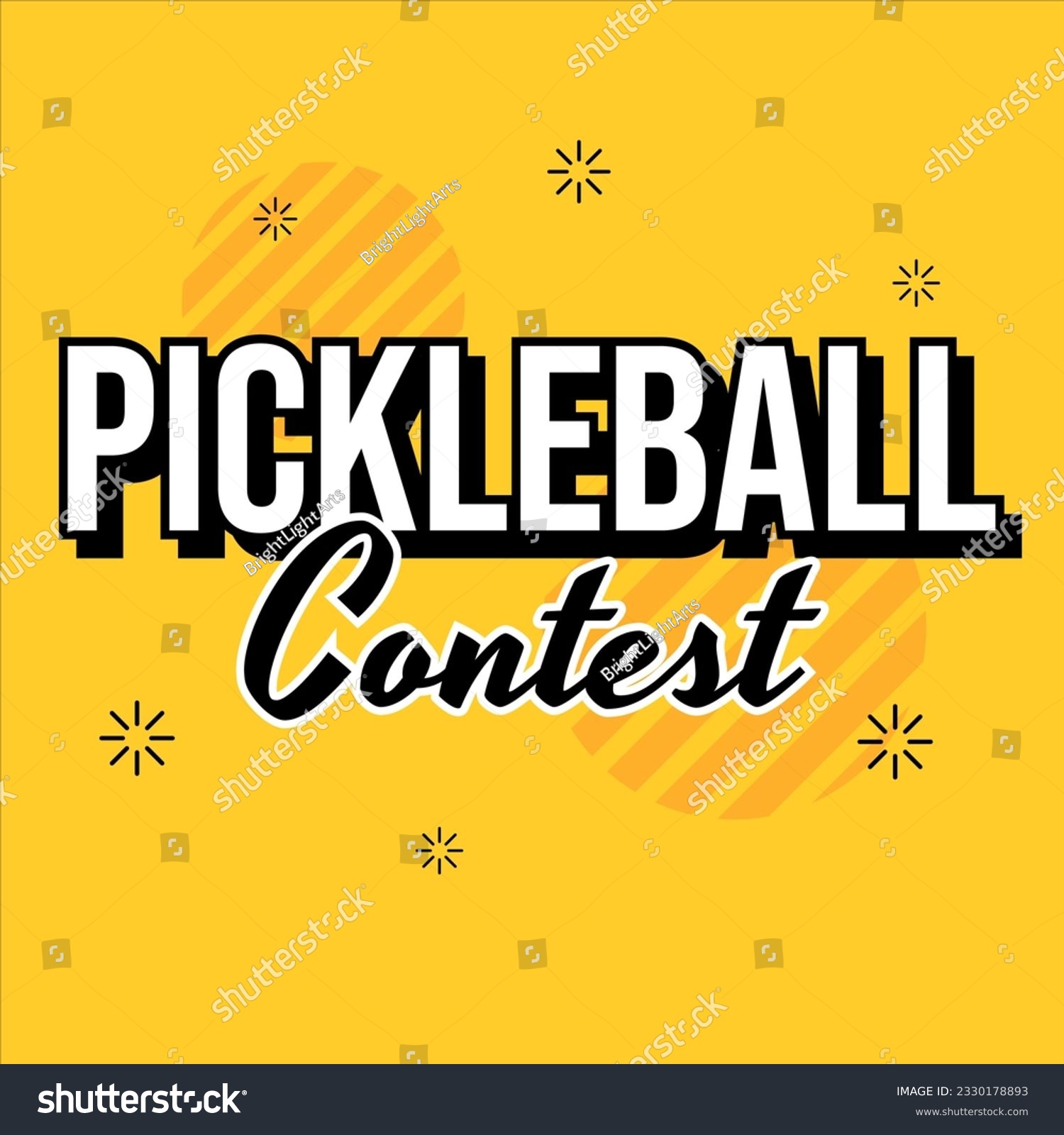 SVG of Pickleball contest games sports banner template design vector svg