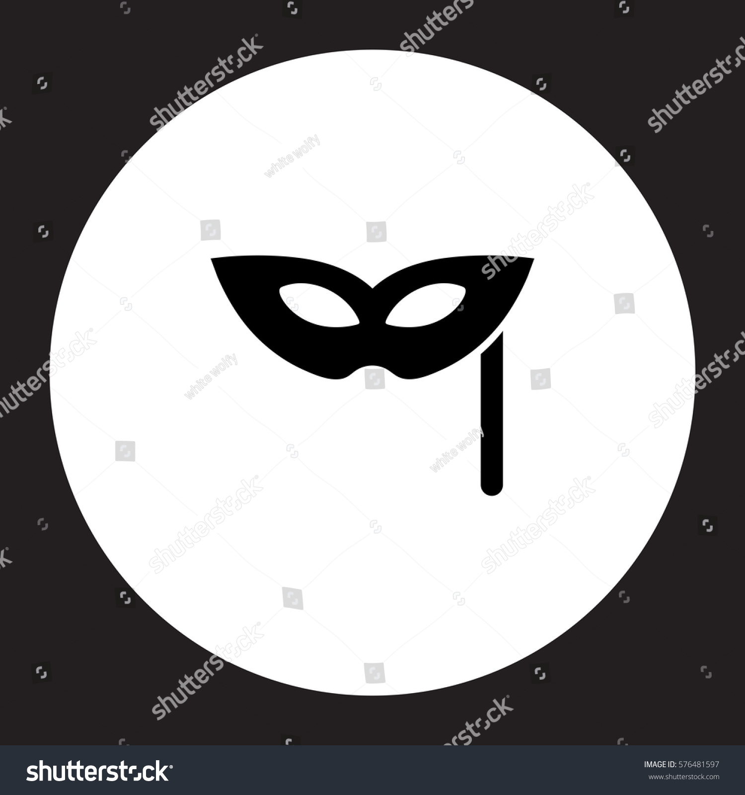 Pictogram Mask Icon Stock Vector (Royalty Free) 576481597 | Shutterstock