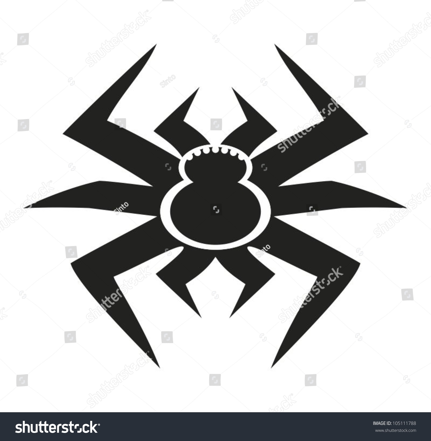 Pictogram Tarantul Stock Vector (Royalty Free) 105111788 | Shutterstock