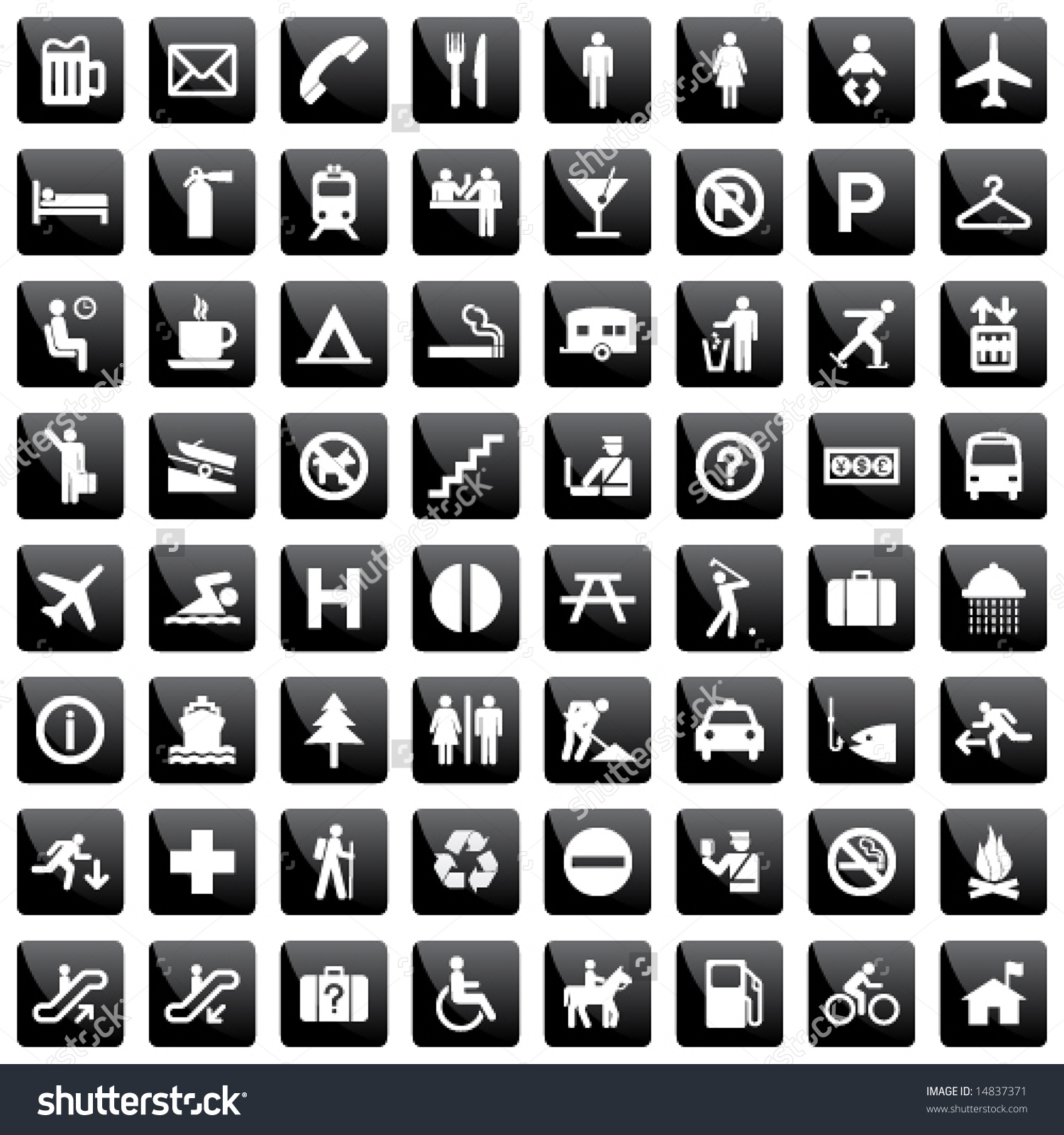 Pictogram Set Stock Vector 14837371 - Shutterstock