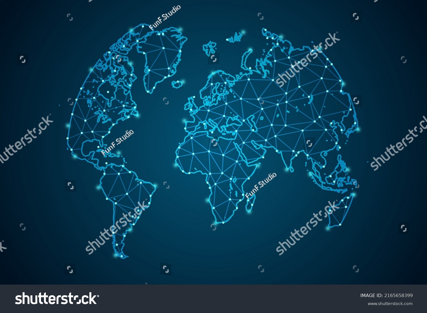 Pictograph Globe World Map Mash Line Stock Vector (Royalty Free ...