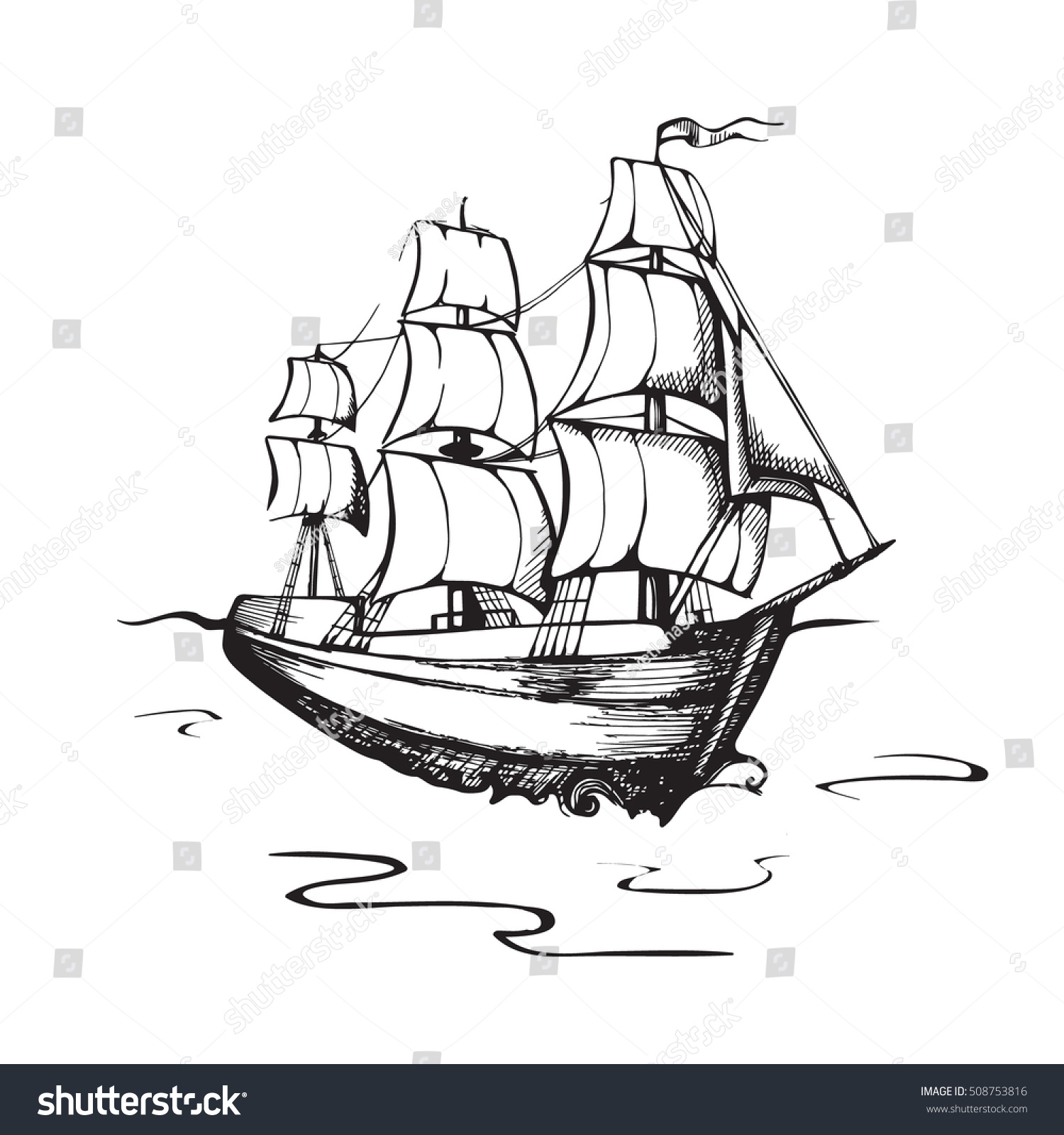picture boat ship sea template design stock vector royalty free ship template