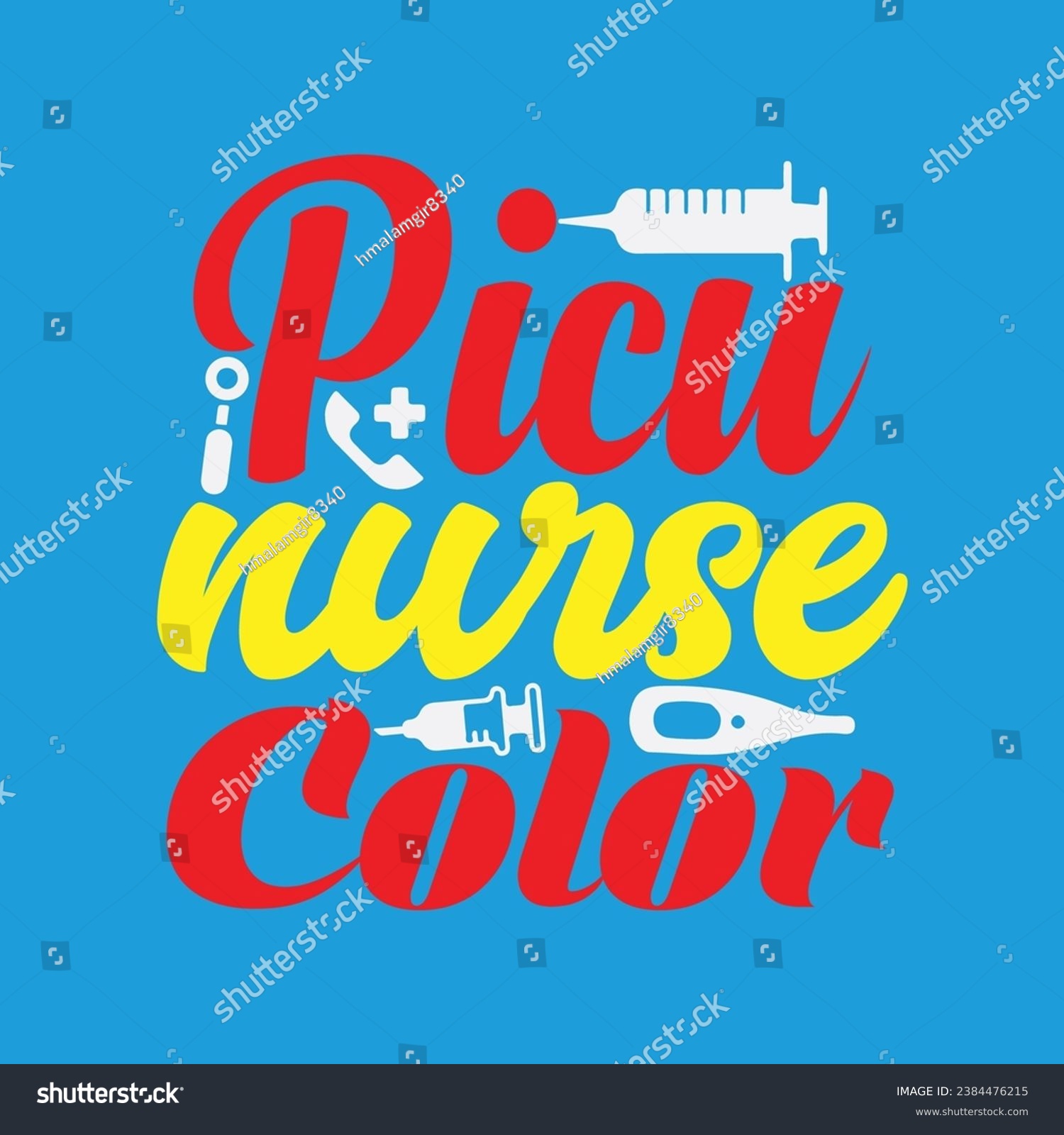 SVG of Picu nurse Color t-shirt design. Here You Can find and Buy t-Shirt Design. Digital Files for yourself, friends and family, or anyone who supports your Special Day and Occasions. svg