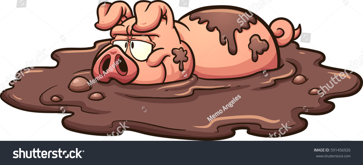 clipart pig in mud - photo #45