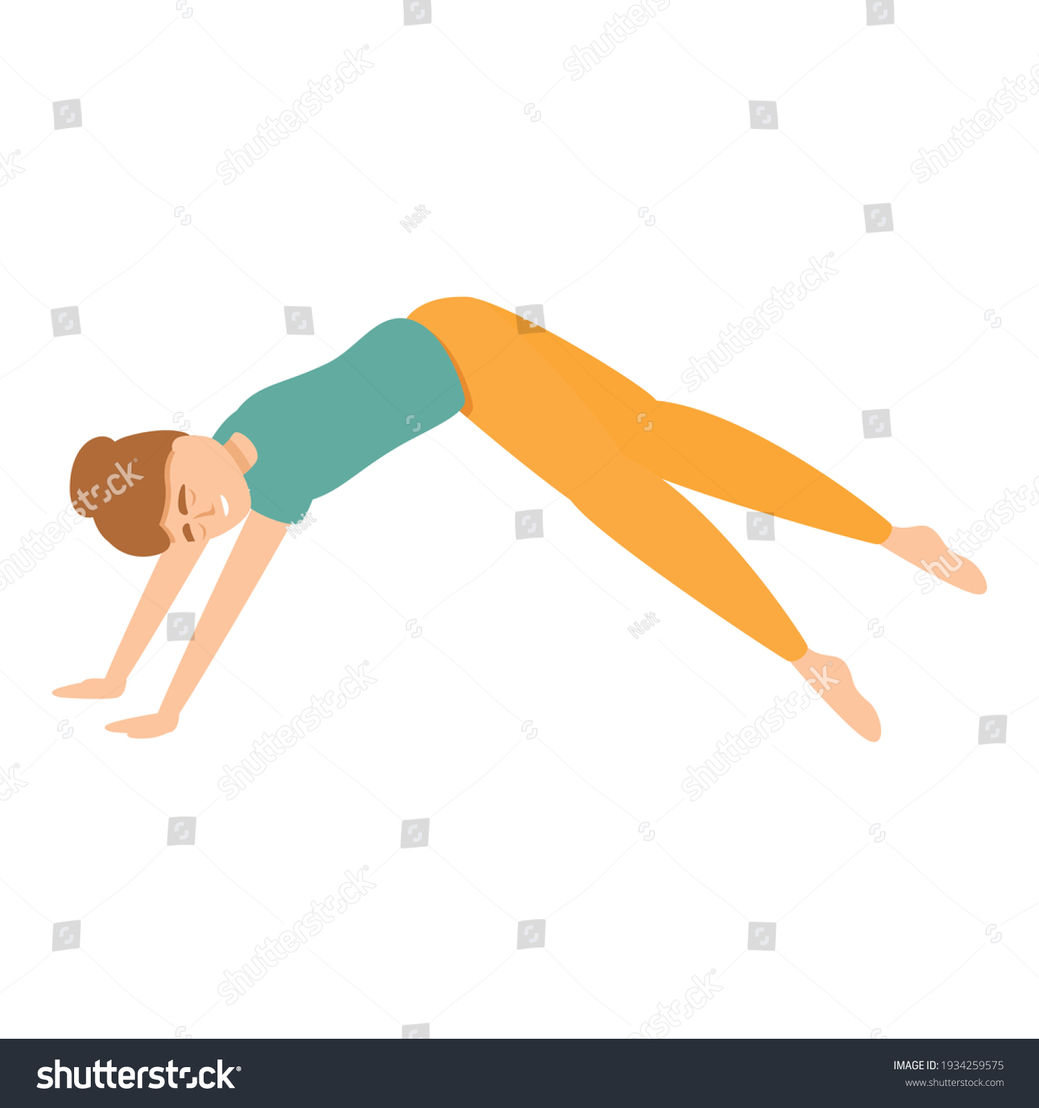 Pilates Gym Icon Cartoon Pilates Gym Stock Vector (Royalty Free) 1934259575