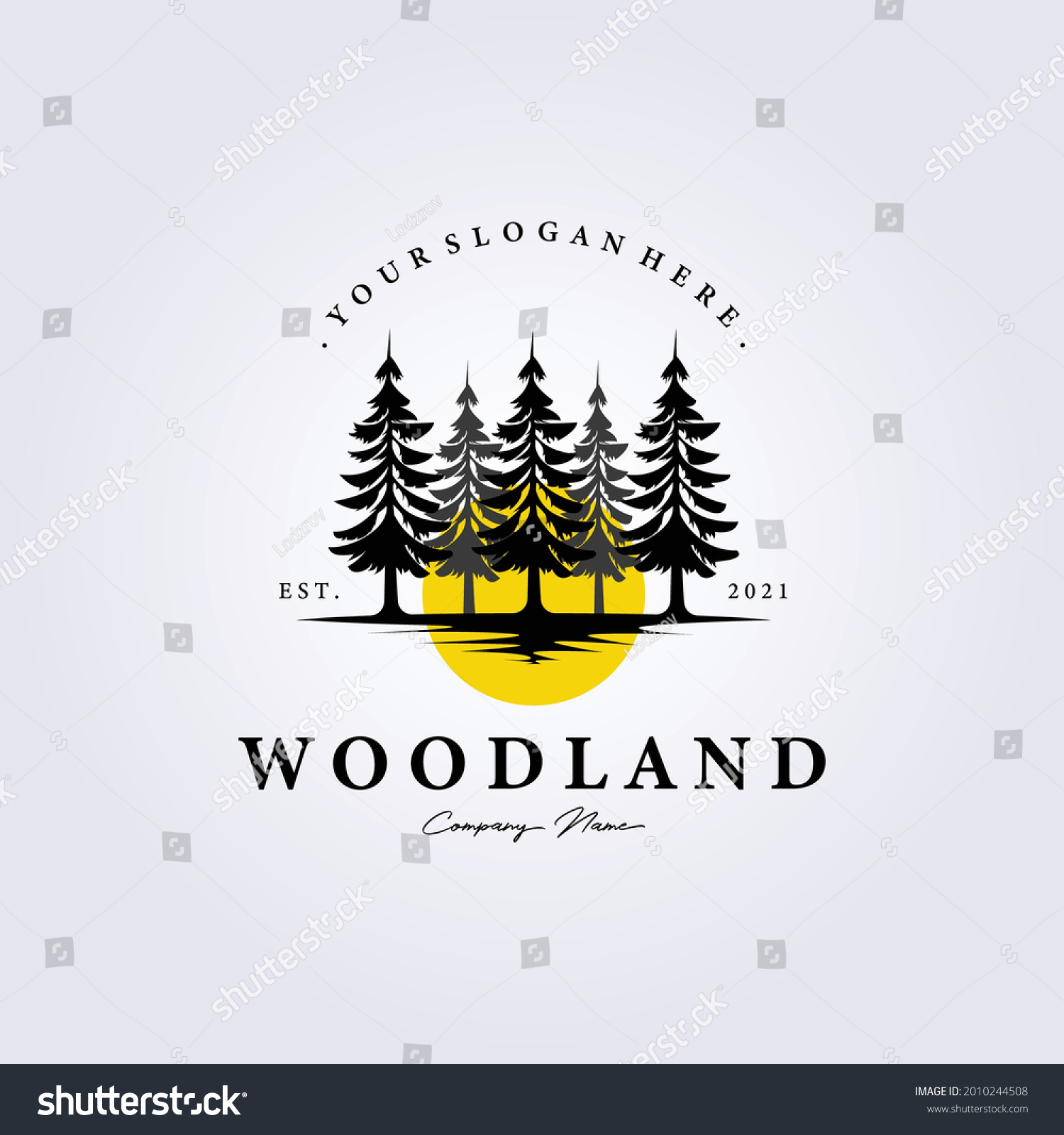 SVG of pine, evergreen, Rustic woodland logo Vintage retro fir, hemlock, spruce, conifer, cedar, coniferous, cypress, larch, pinus trees logo vector illustration icon symbol background label template design svg