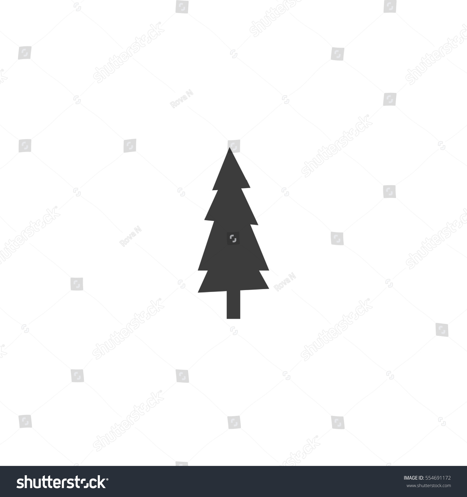 Pine Tree Icon Sign Design Stock Vector 554691172 - Shutterstock