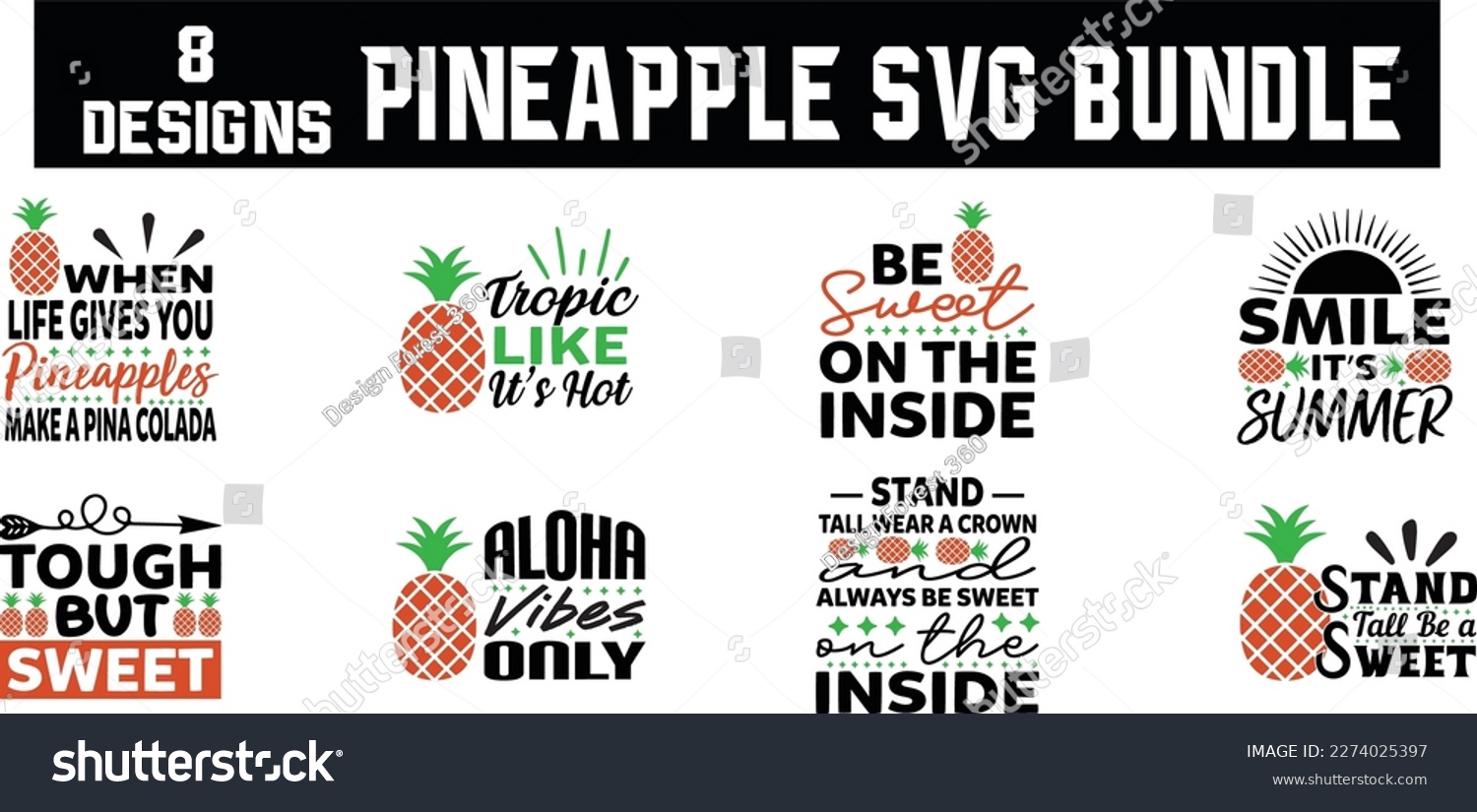 SVG of pineapple svg bundle, pineapple svg design svg