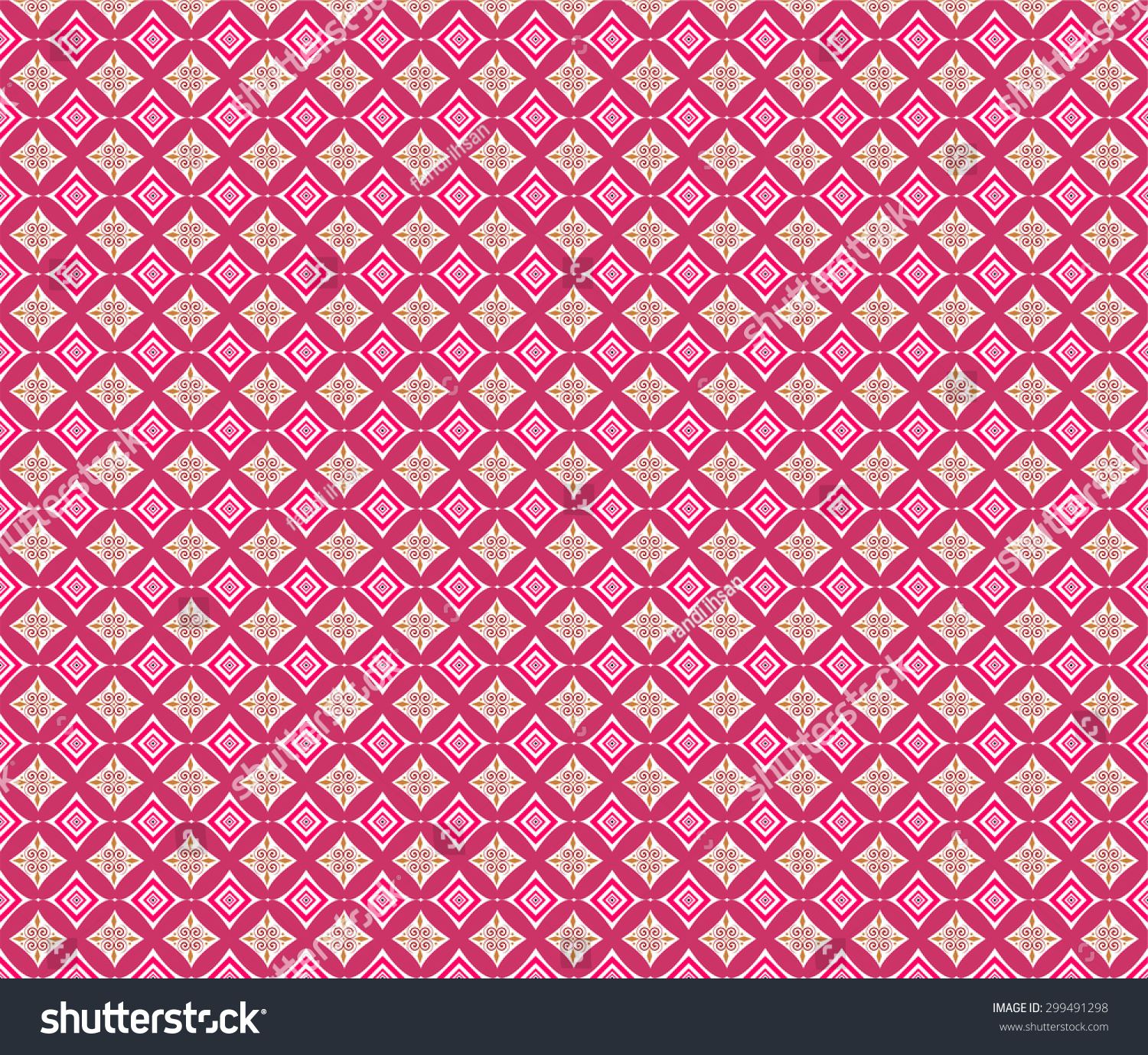  Pink  Batik  Background Pink  Batik  Pattern Stock Vector 