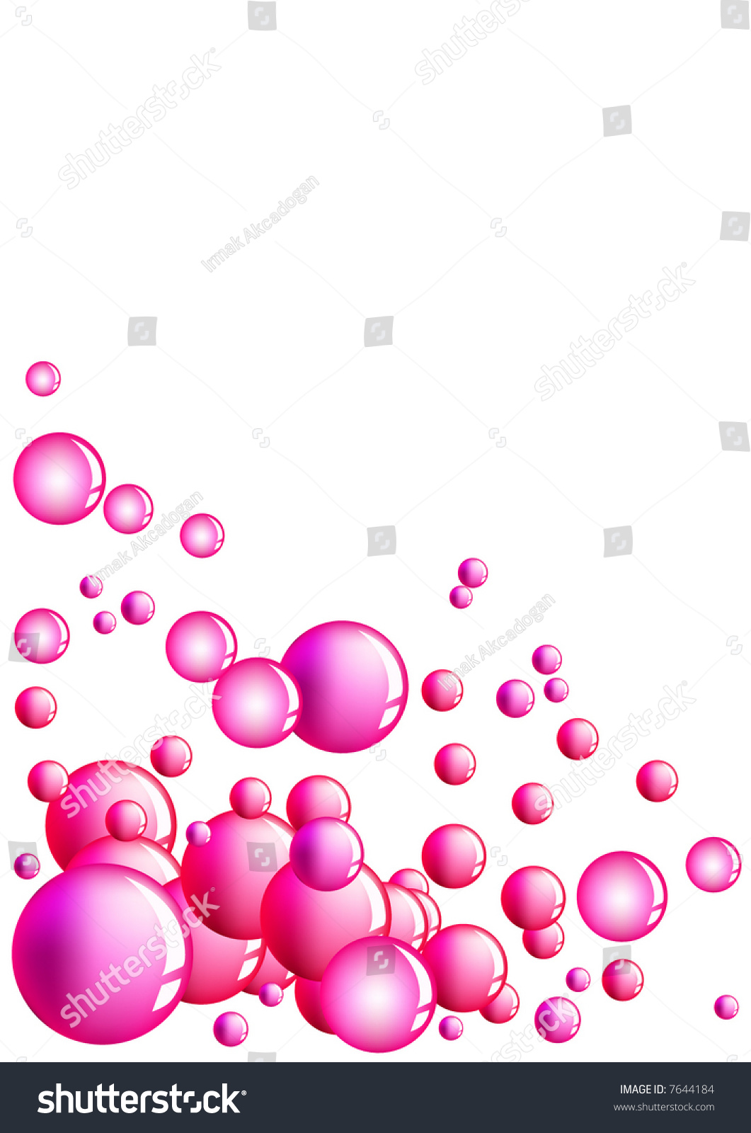 Pink Bubbles Stock Vector 7644184 - Shutterstock