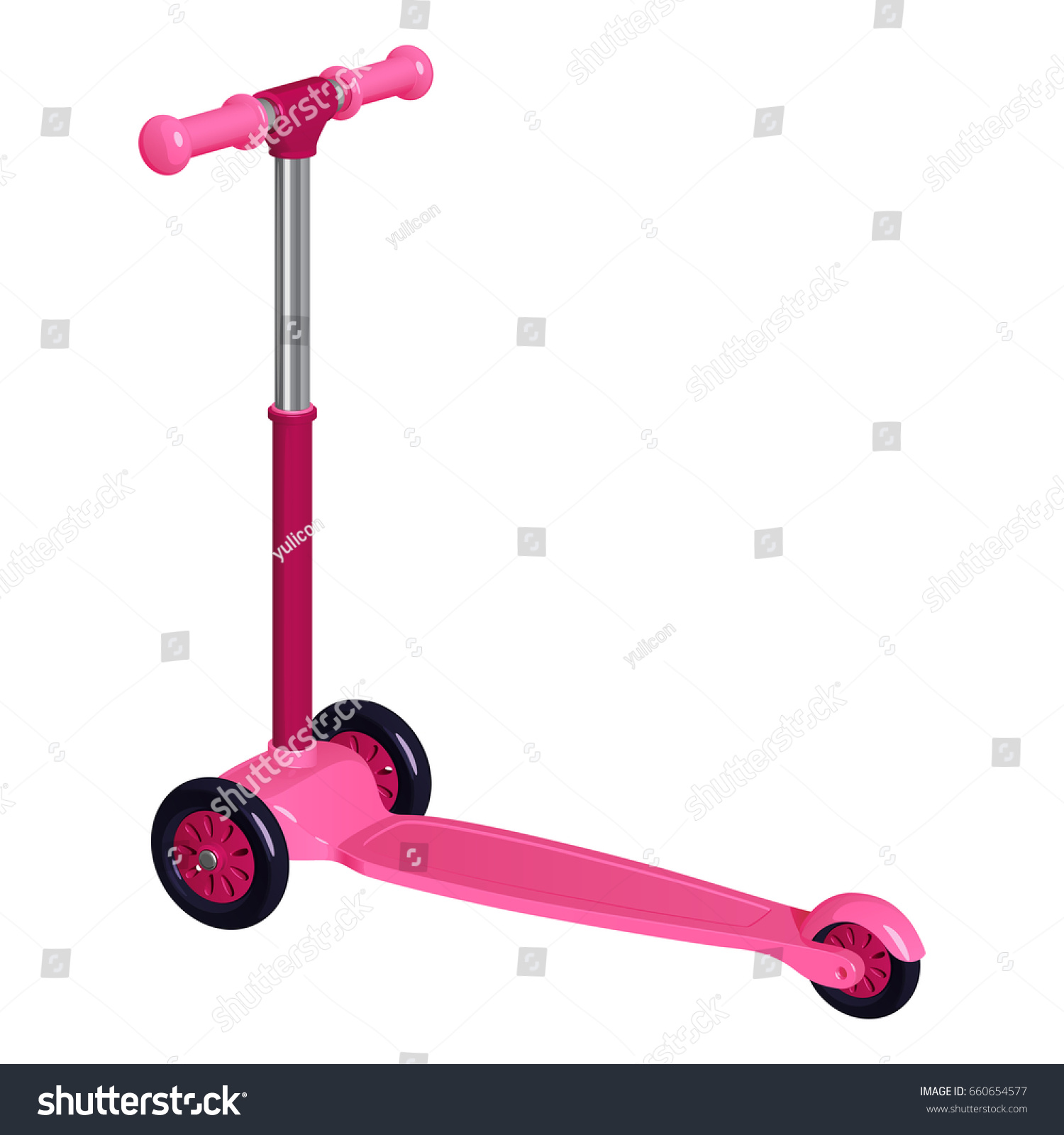 pink childrens scooter