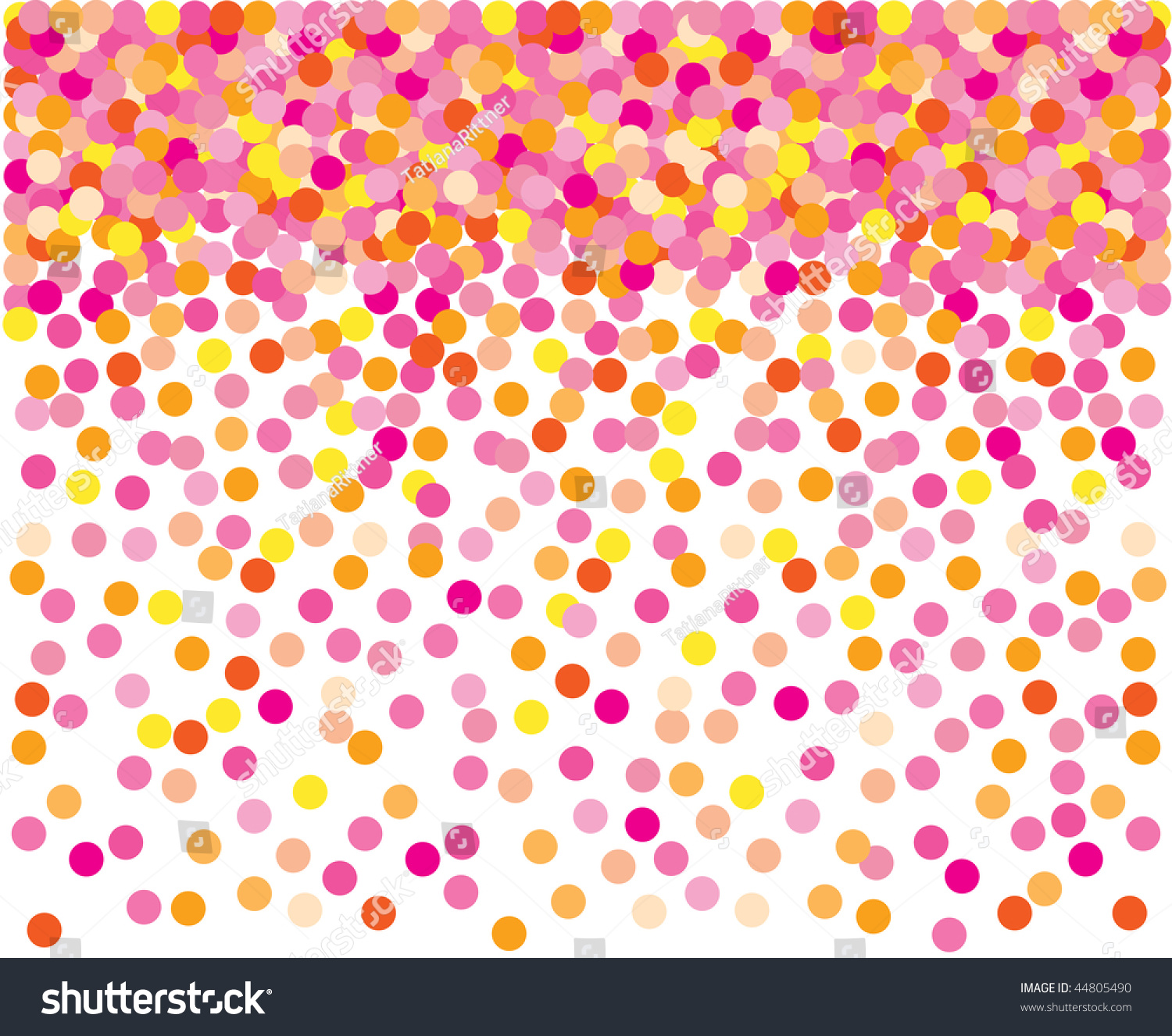 Pink Confetti Background. Vector Illustration - 44805490 : Shutterstock