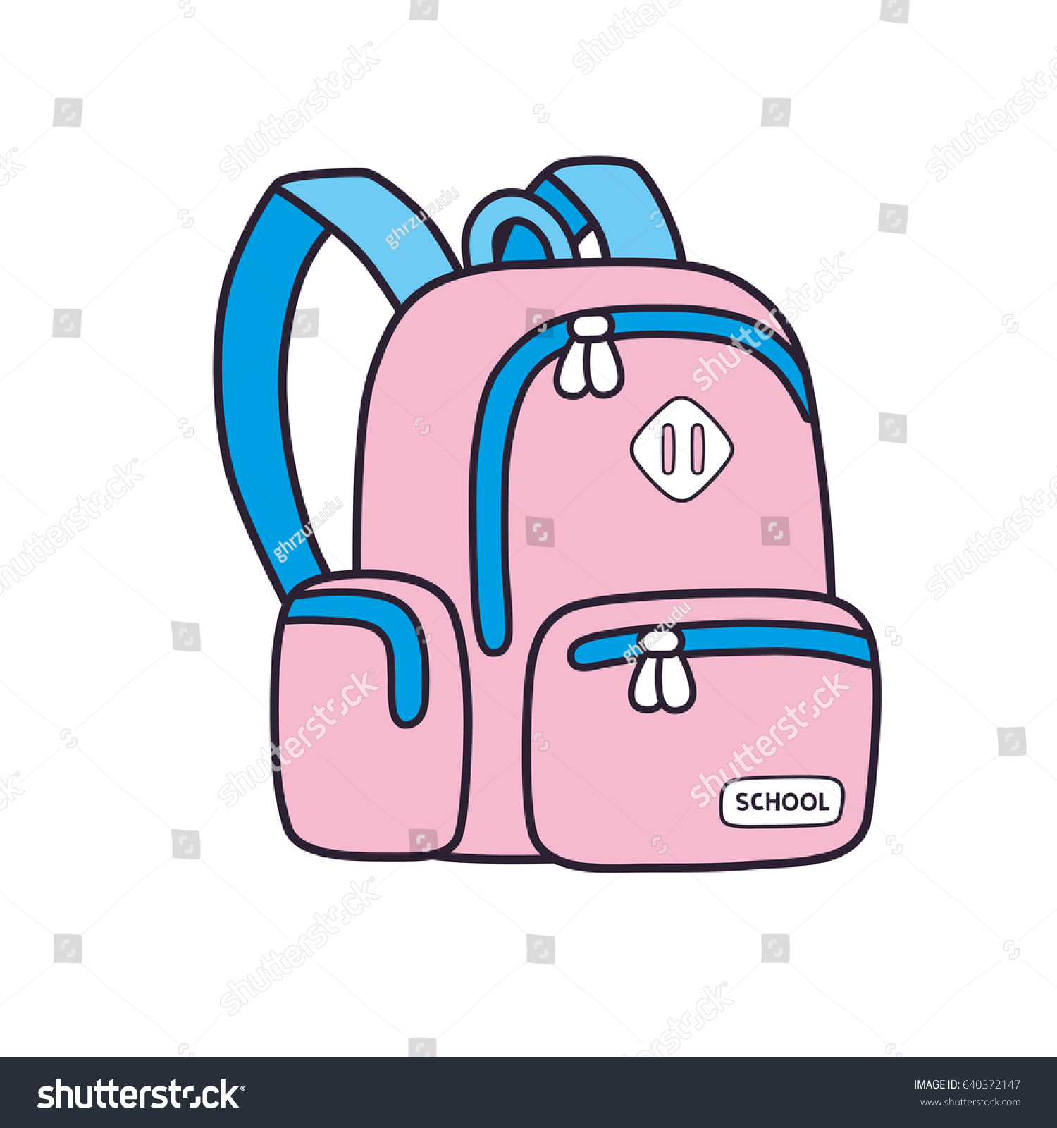 pink knapsack