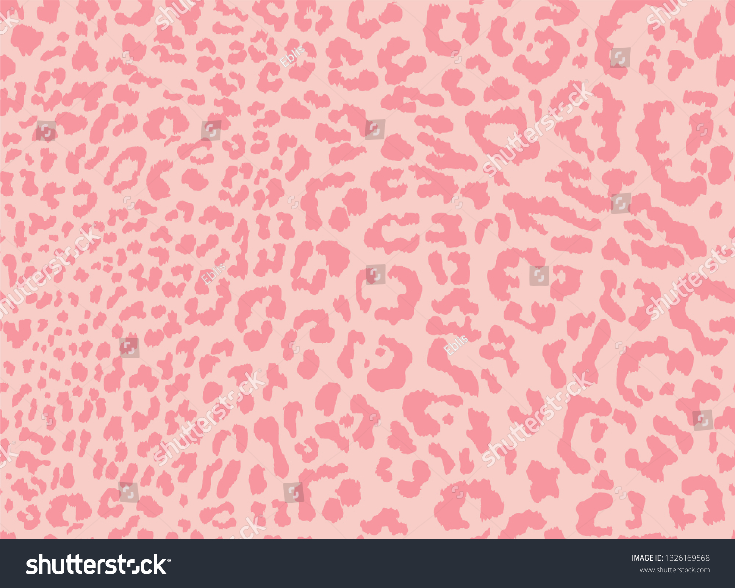 Pink Seamless Leopard Print Pattern Textured Stock Vector Royalty Free 1326169568