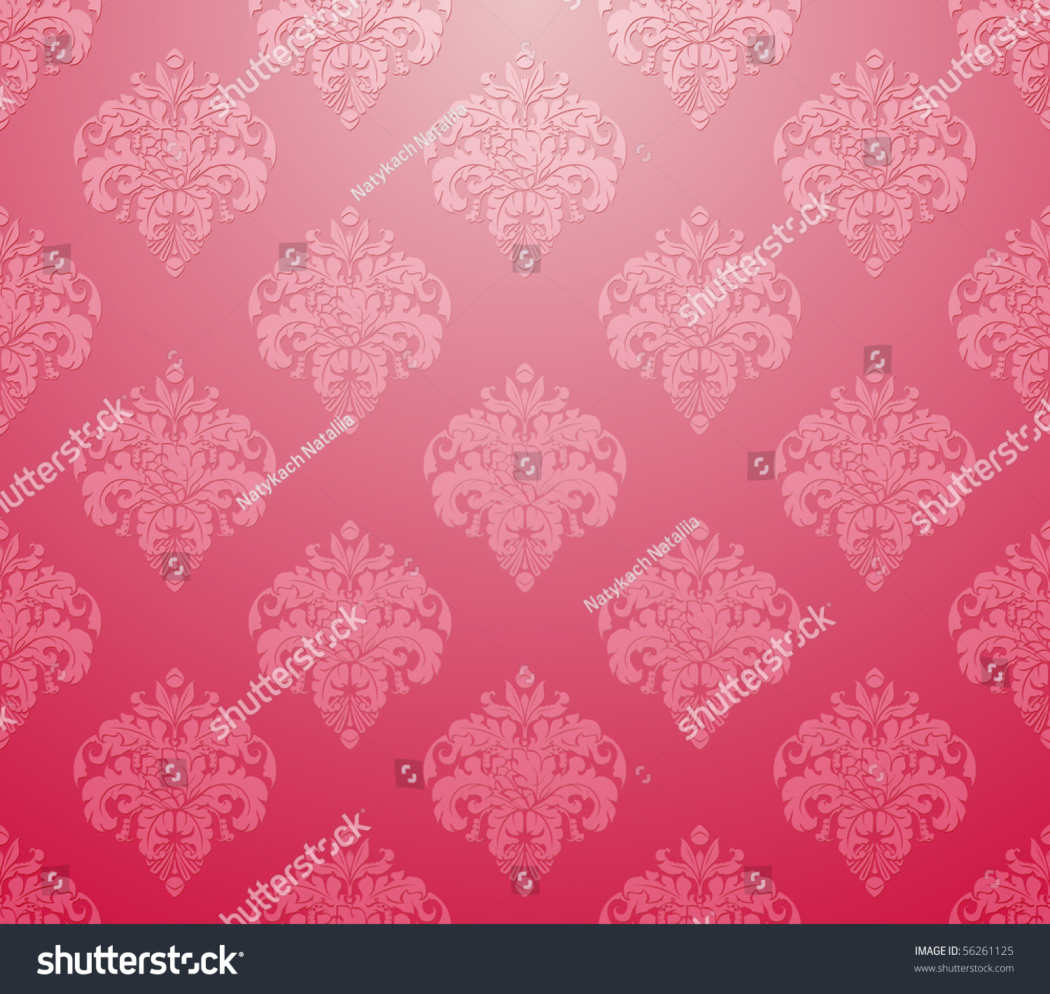 Pink Wallpaper Pattern Luxury Stock Vector Illustration 56261125 ...