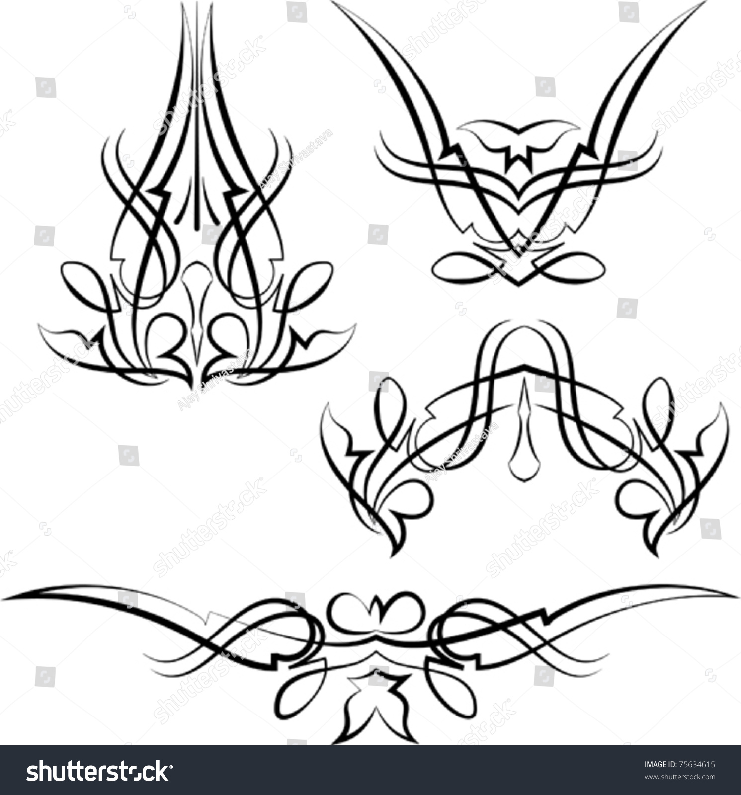 Pinstripe Design Stock Vector 75634615 - Shutterstock