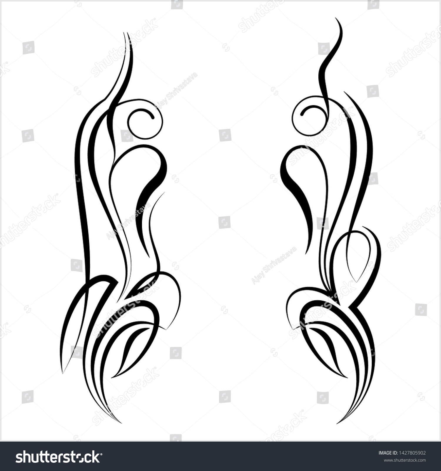 Pinstripe Design Vector Art Illustration Stock Vector (Royalty Free