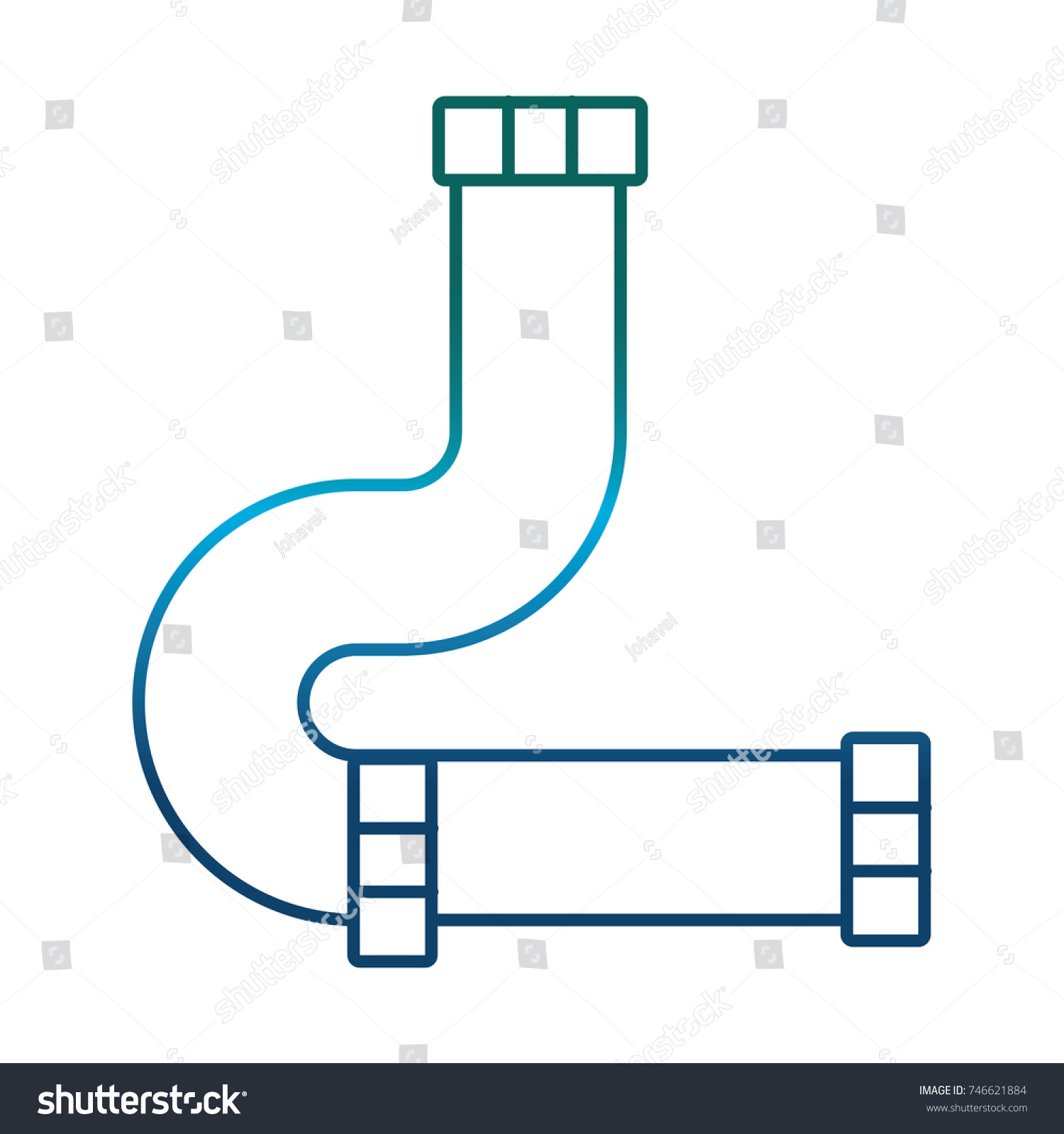 Pipe Connection Stock Vector (Royalty Free) 746621884