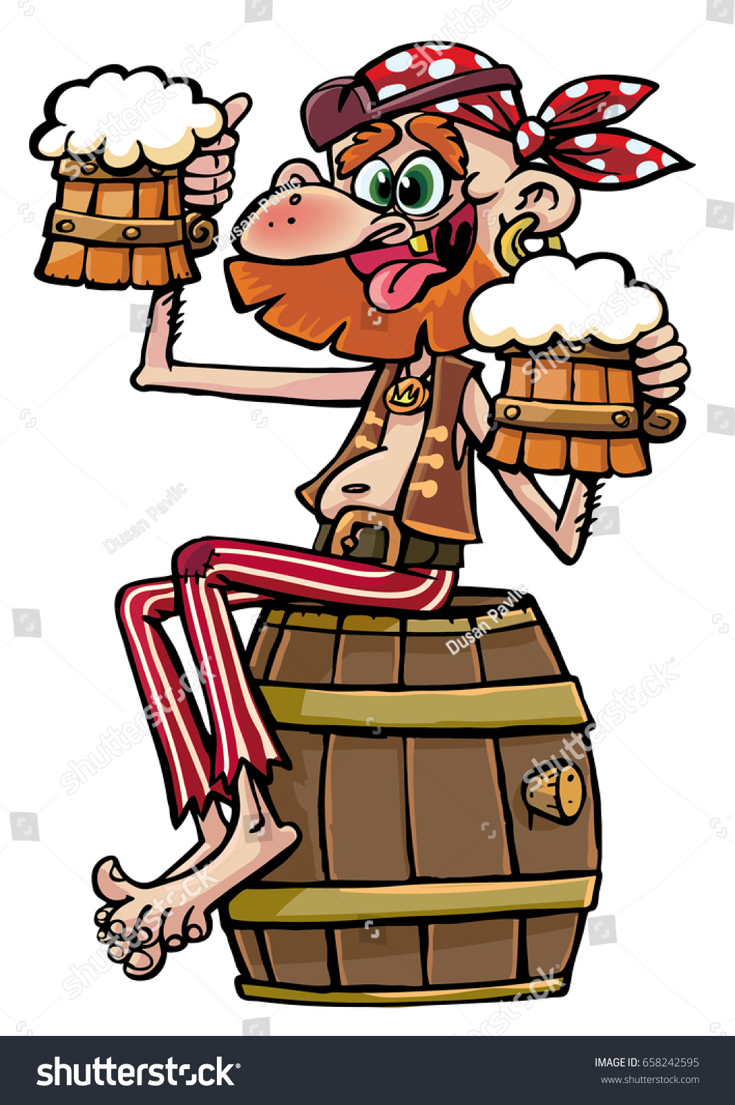 Pirate Beer Stock Vector (Royalty Free) 658242595 | Shutterstock