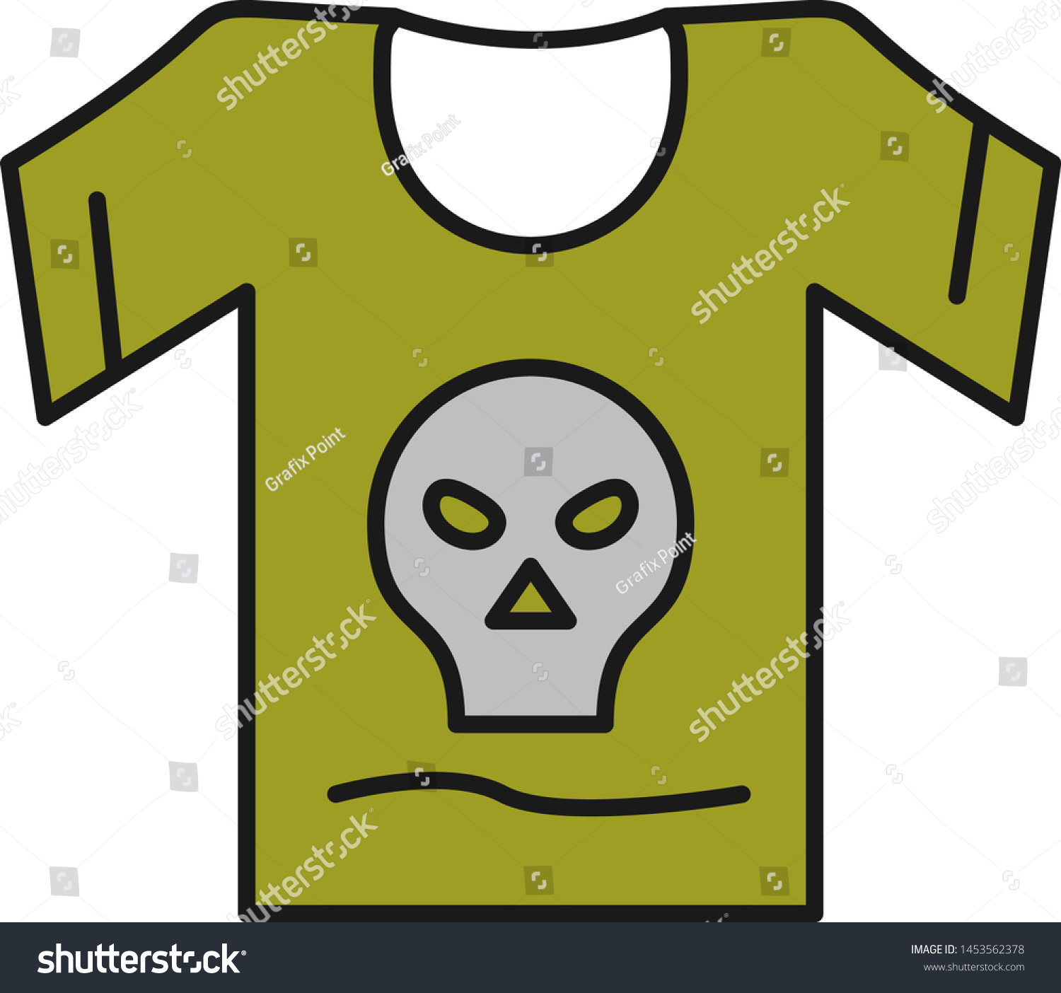 yellow pirate shirt