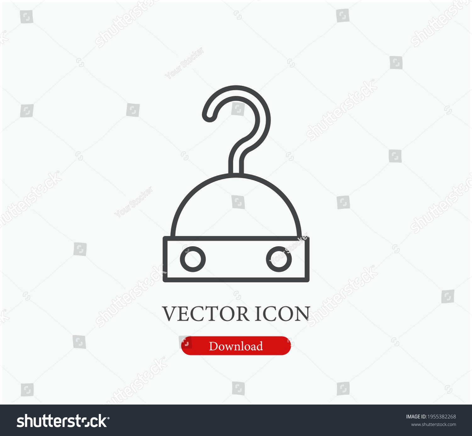 SVG of Pirate vector icon. Editable stroke. Symbol in Line Art Style for Design, Presentation, Website or Apps Elements, Logo. Pixel vector graphics - Vector svg