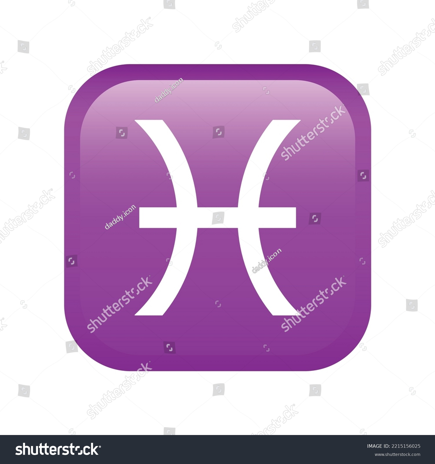SVG of Pisces emoji icon isolated on white background. Astrology symbol modern, simple, vector, icon for website design, mobile app, ui. Vector Illustration svg