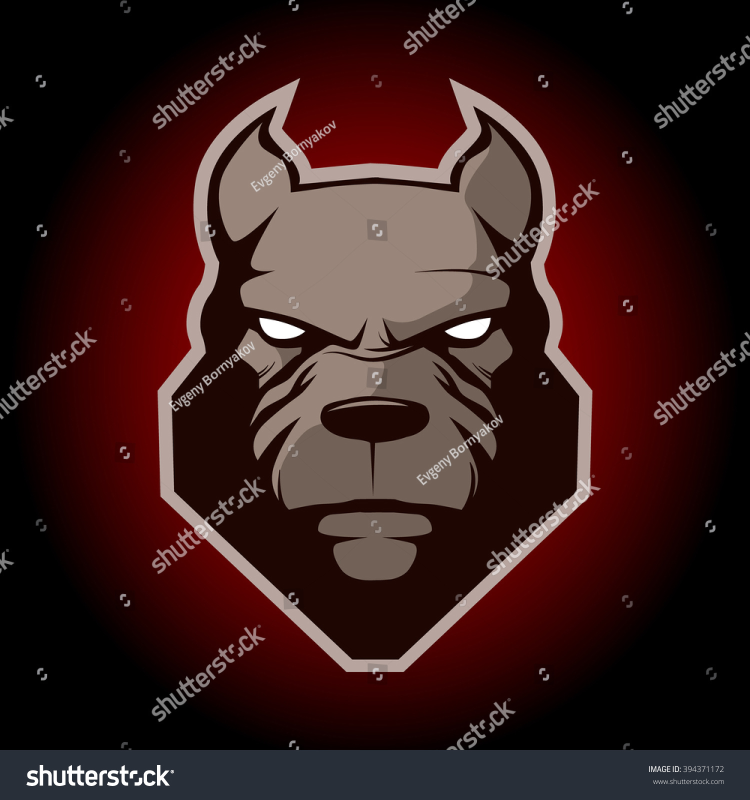 Pitbull Logo Symbol Simple Illustration Sport Stock Vector 394371172 ...