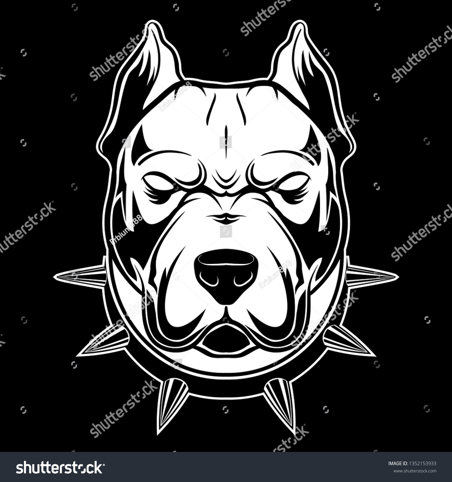 pitbull spiked collar