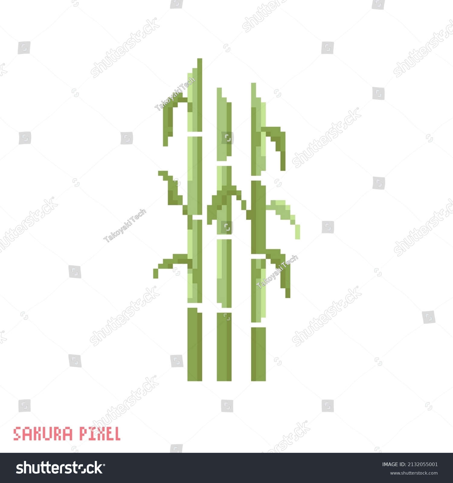 Minecraft Bamboo Pixel Art