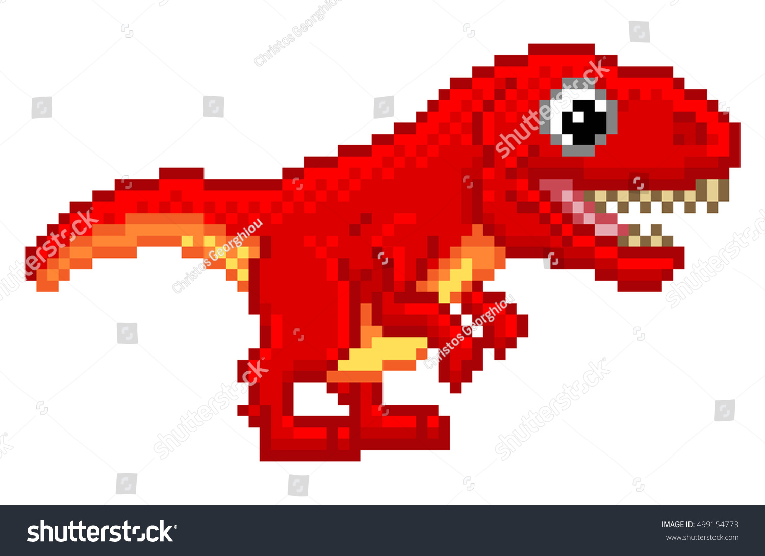 pixel t rex game