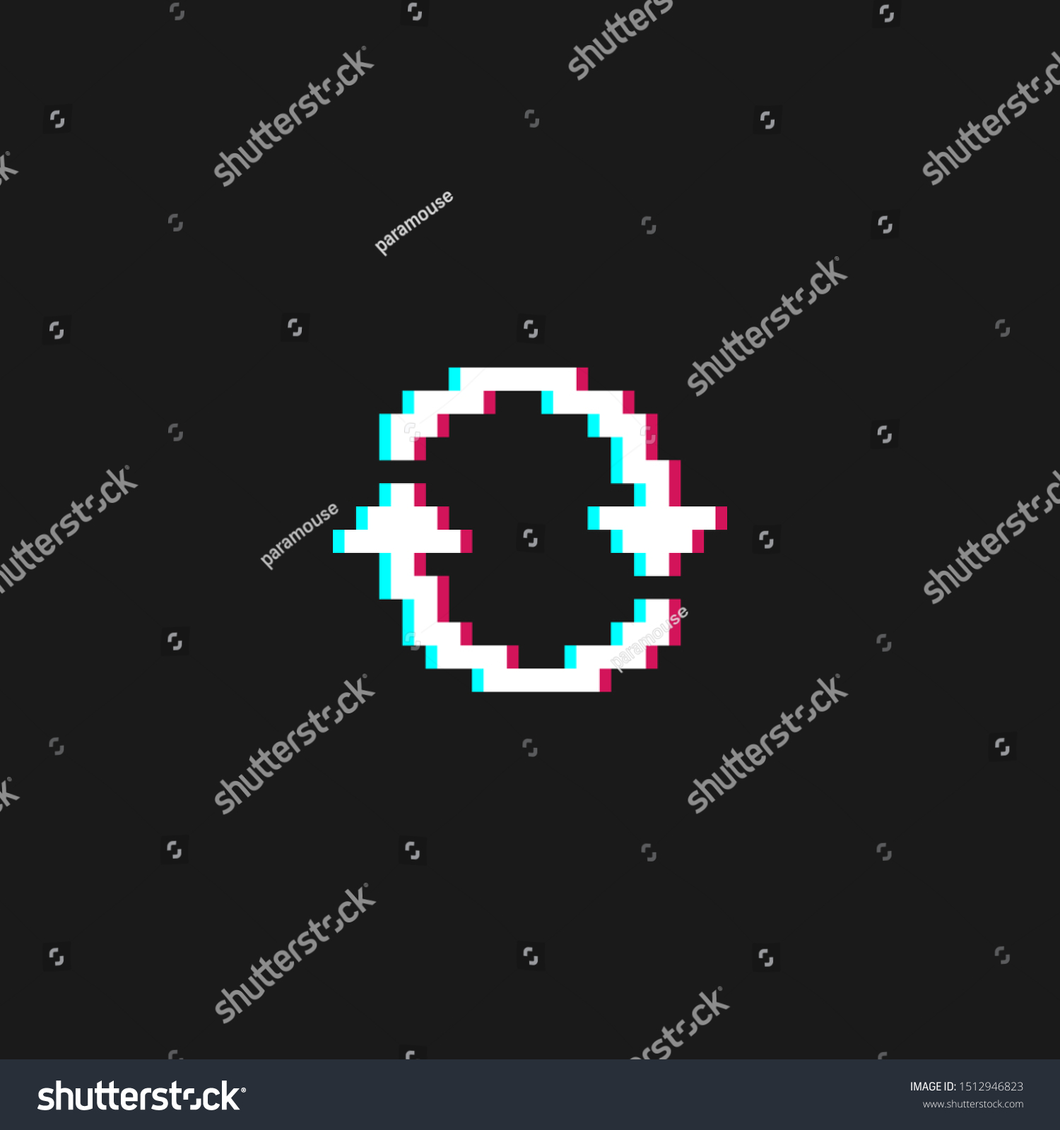 Pixel Art 8bit Circle Loading Icon Stock Vector (Royalty Free) 1512946823