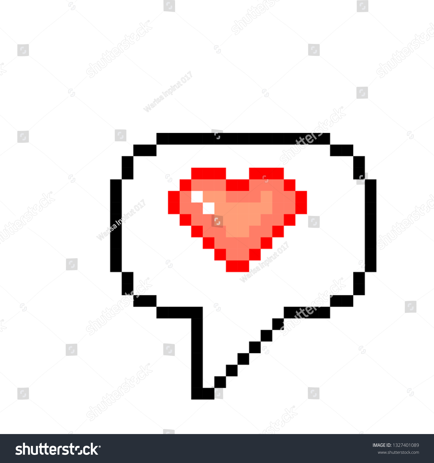 Pixel Art Miss Stock Vector (royalty Free) 1327401089 