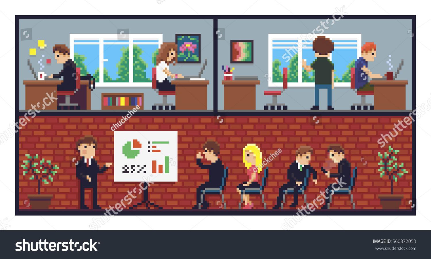 Pixel art desk Images, Stock Photos & Vectors | Shutterstock