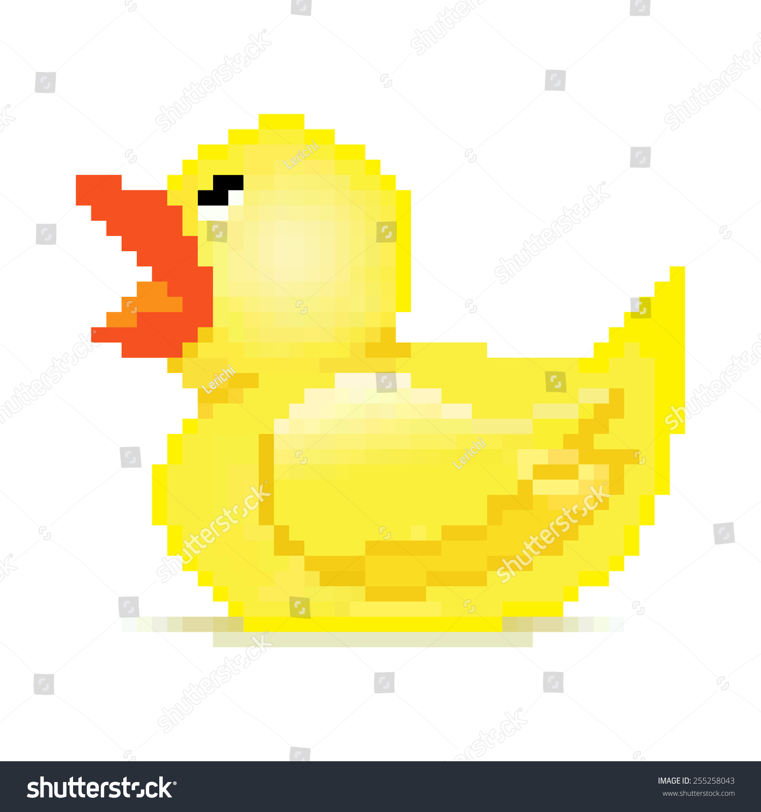 Pixel Art Rubber Duck 库存矢量图（免版税）255258043 | Shutterstock