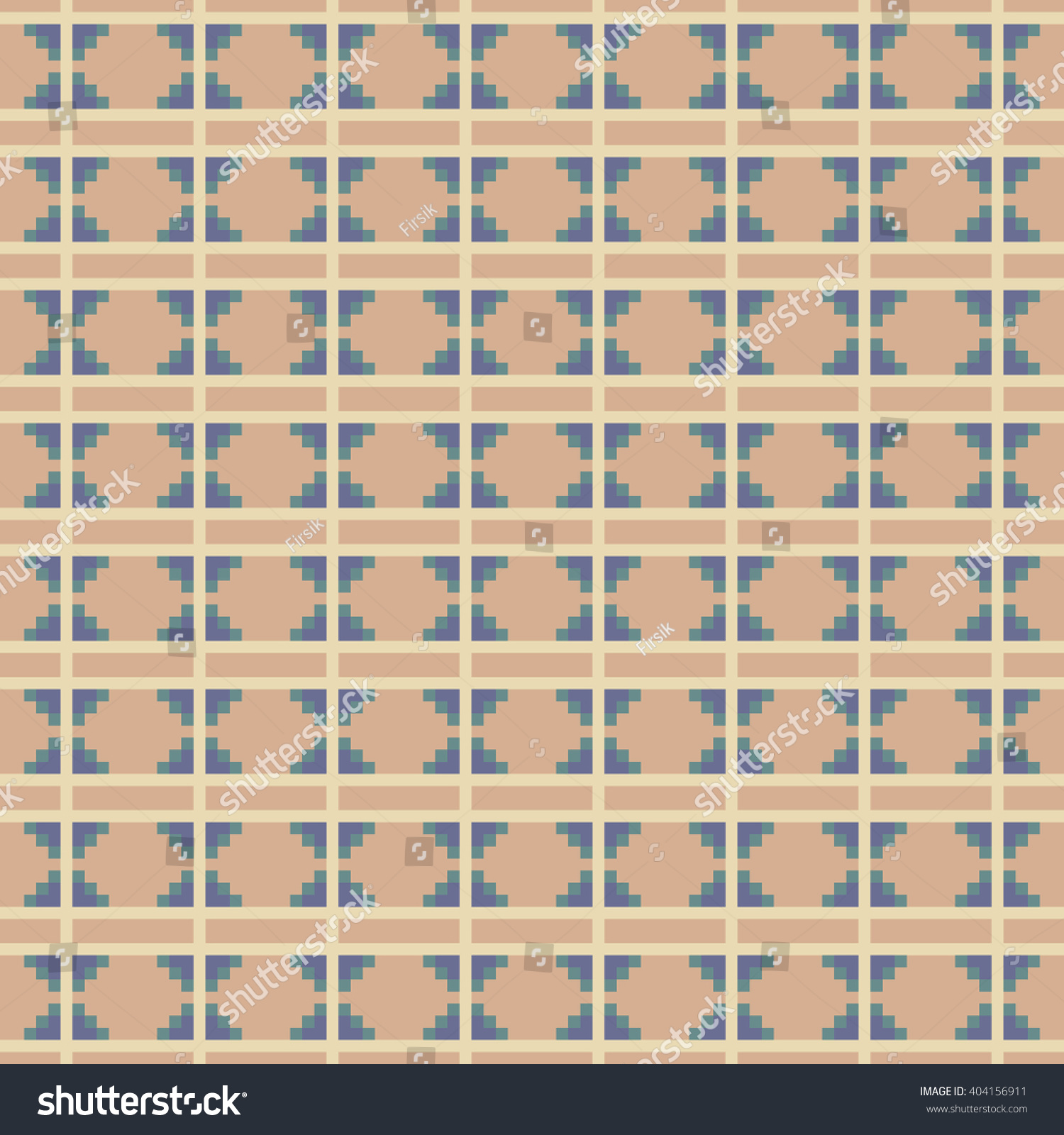 pixel art zig zag tribal ethnic vector de stock libre de regalías