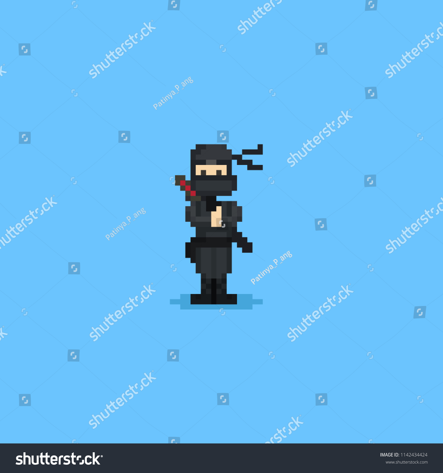 Pixel Art Ninja Images Stock Photos And Vectors Shutterstock