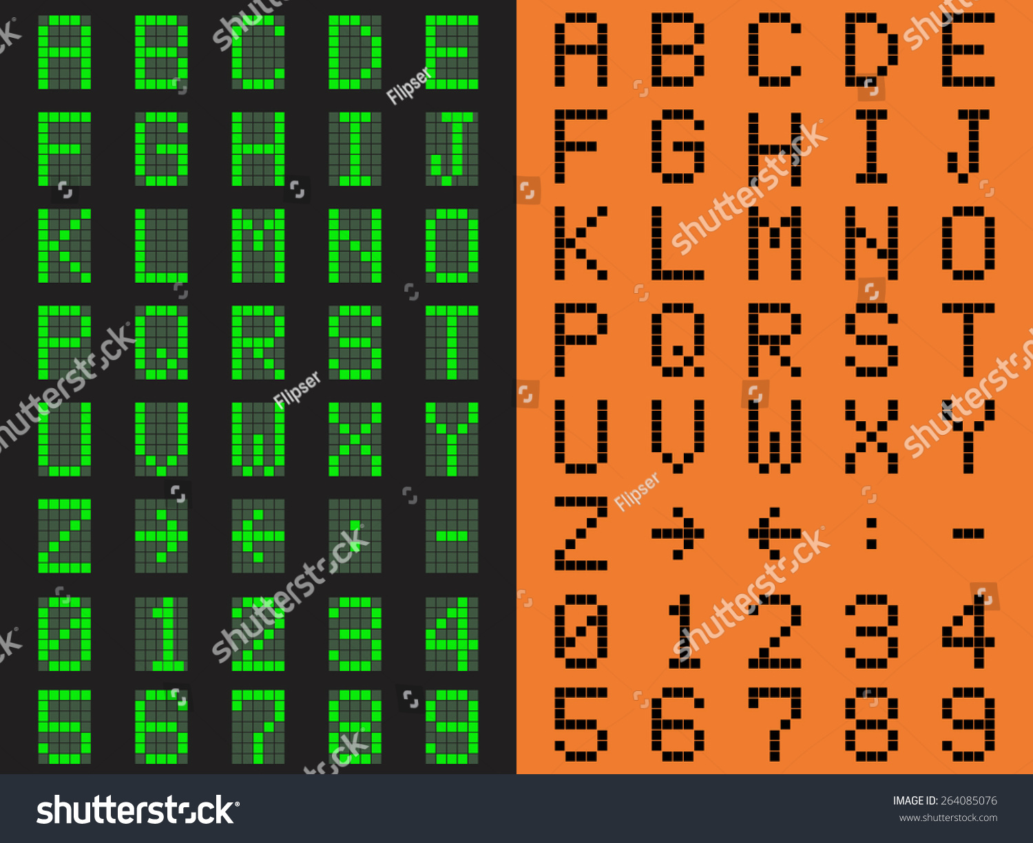 pixel-font-numbers-vector-drawing