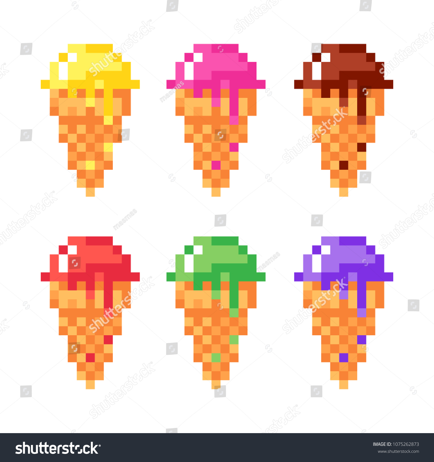 1,733 Ice cream pixel art Images, Stock Photos & Vectors | Shutterstock