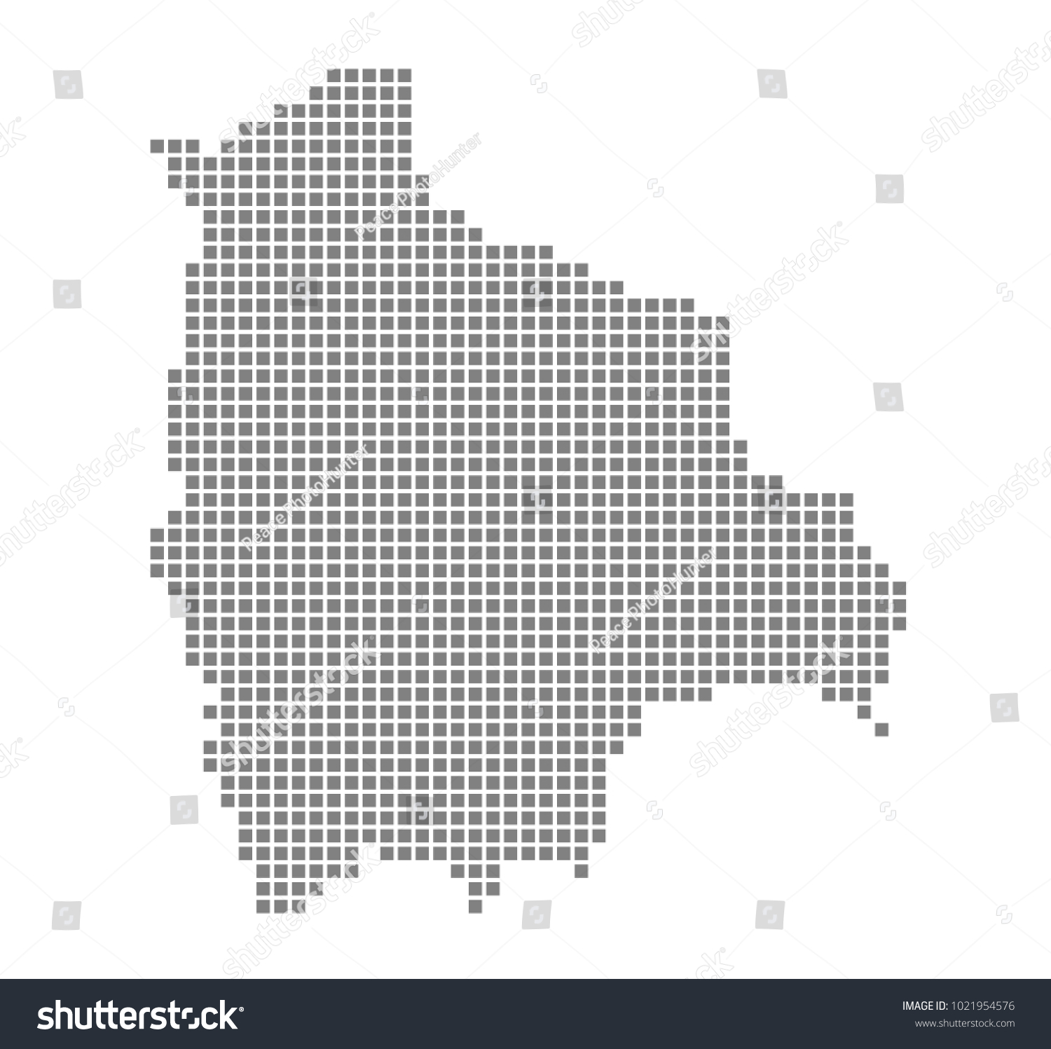 Pixel Map Bolivia Vector Dotted Map Stock Vector (Royalty Free ...