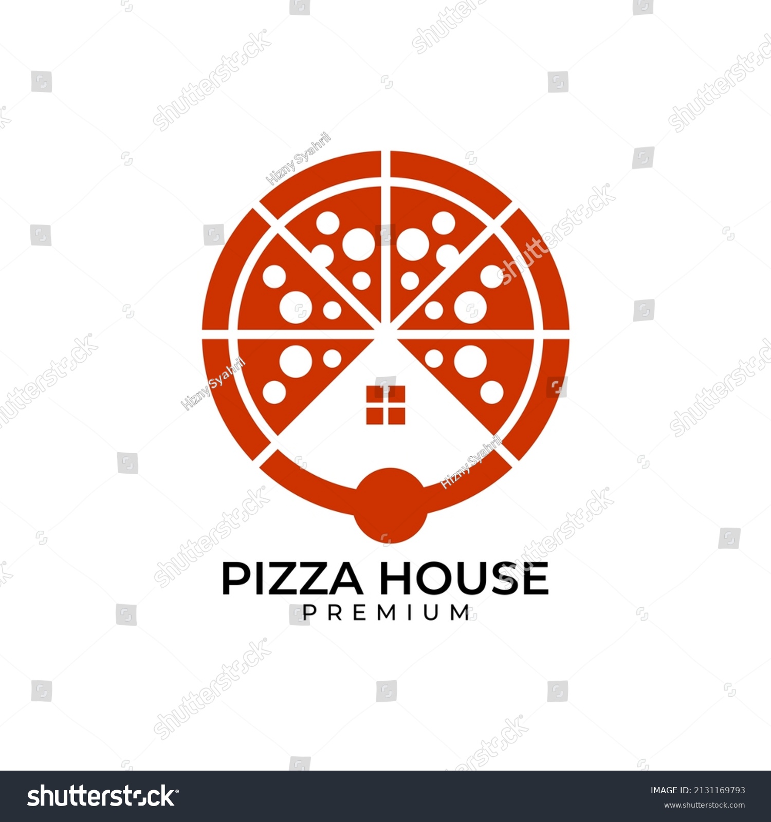 Pizza House Logo Design Vector Stock Vector (Royalty Free) 2131169793 ...