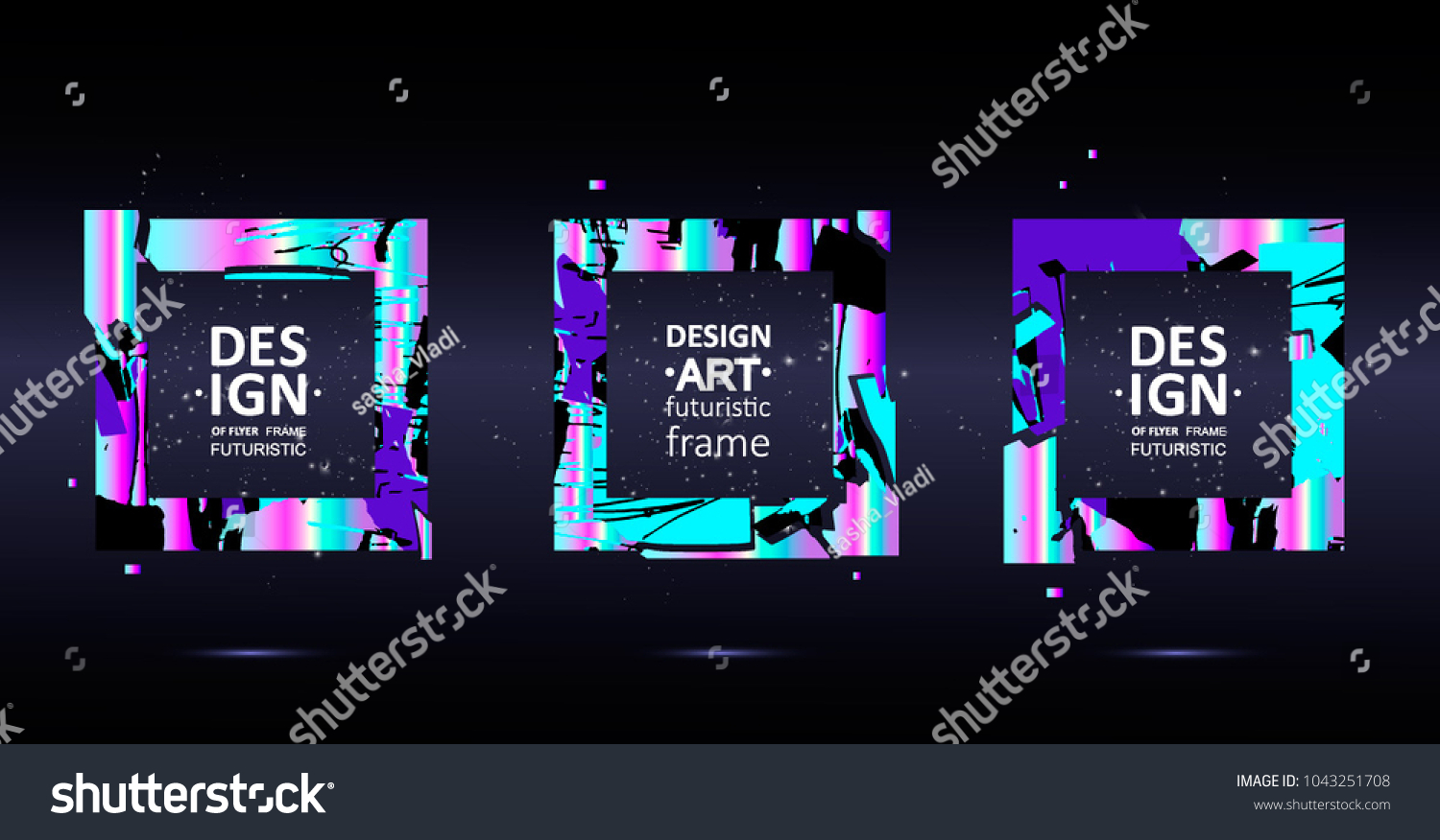 placard templates set abstract shapes 80 s stock vector royalty placard templates