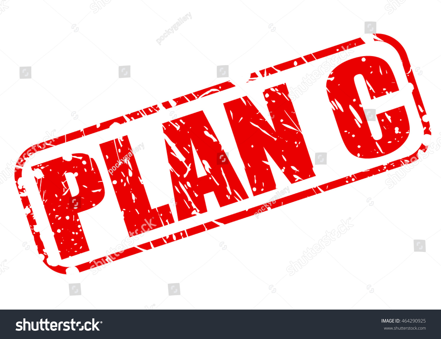 Plan C Red Stamp Text On Stock Vector (Royalty Free) 464290925 |  Shutterstock