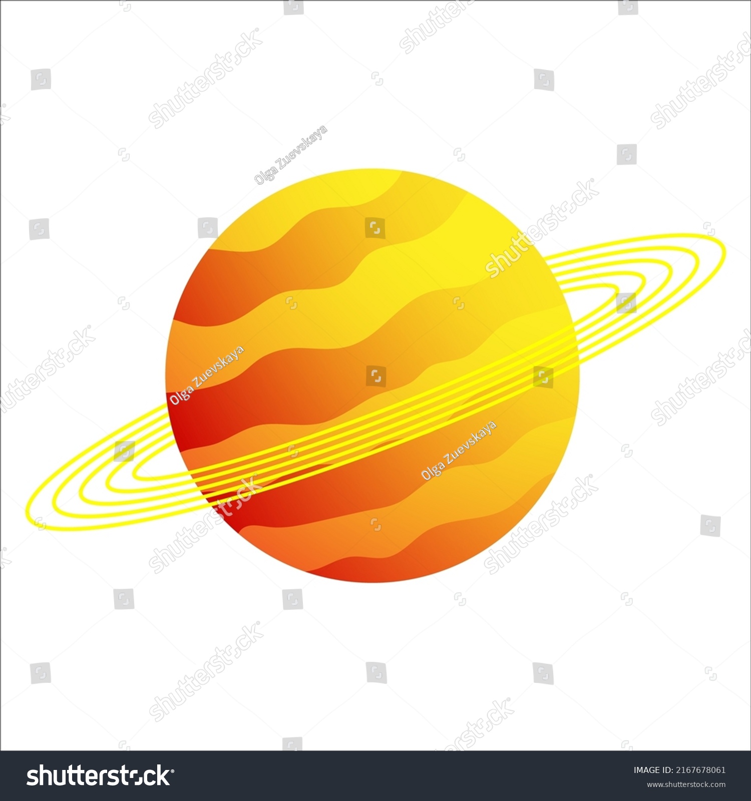 Planet Saturn Jupiter Uranus Neptune Rings Stock Vector (Royalty Free ...