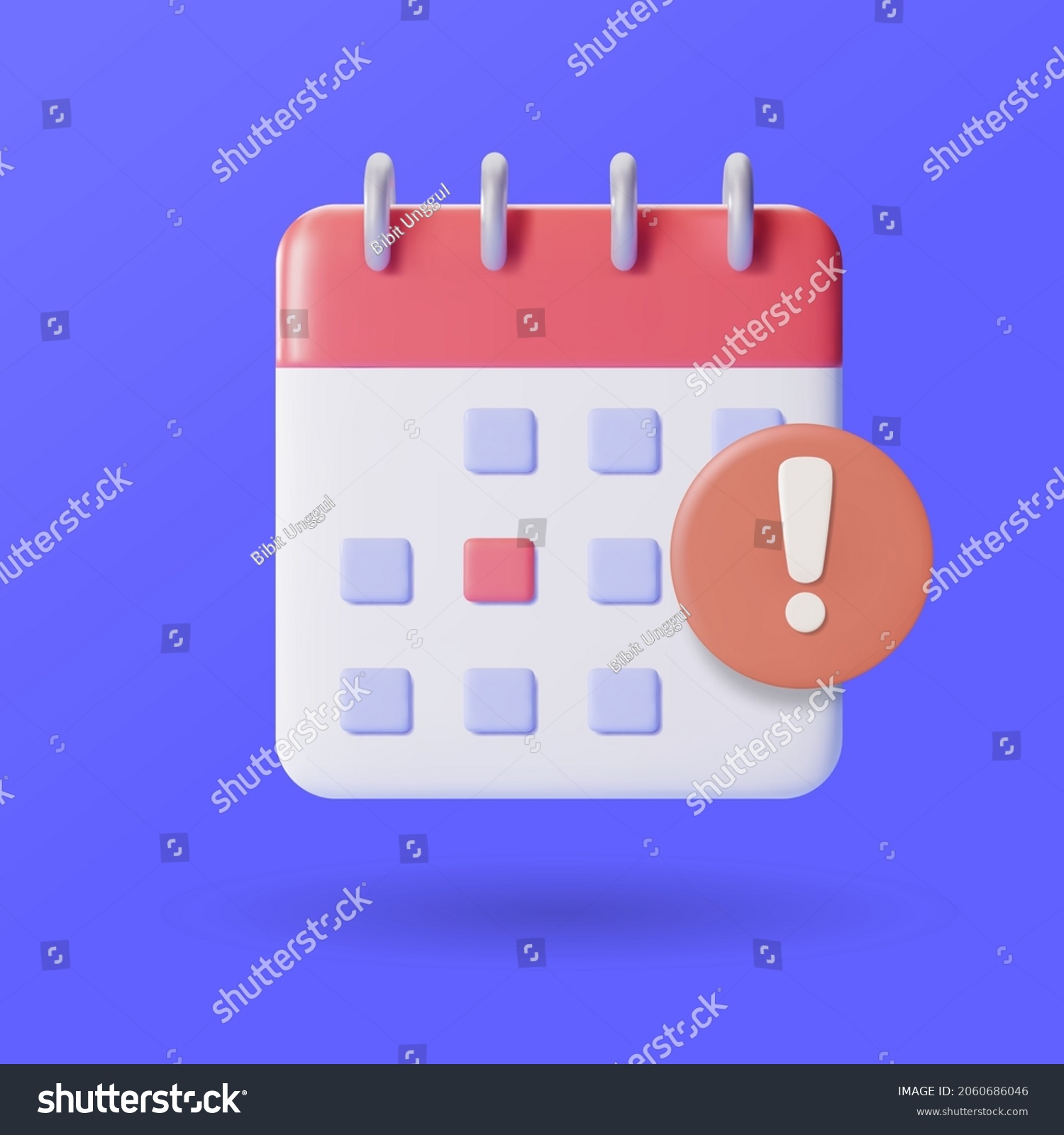 SVG of planning schedule icon concept, modern 3d calendar vector icon svg