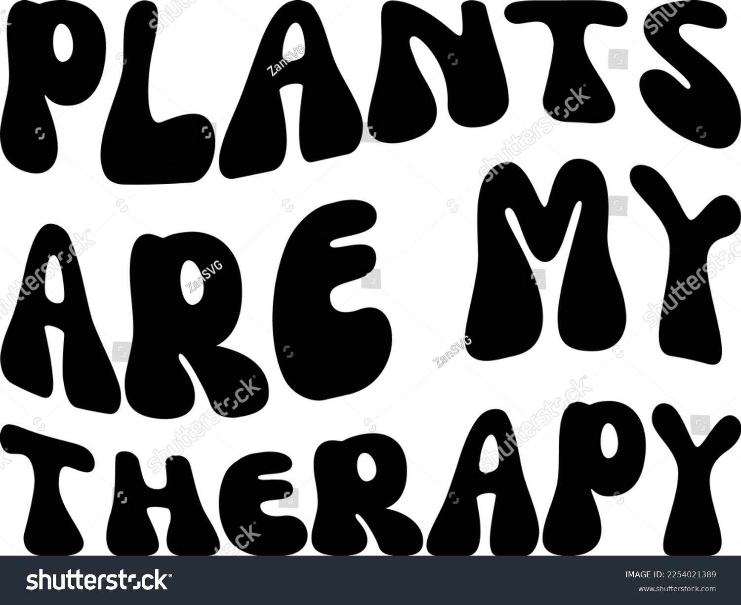 SVG of Plants are my therapy svg design, Plant lover vector file svg