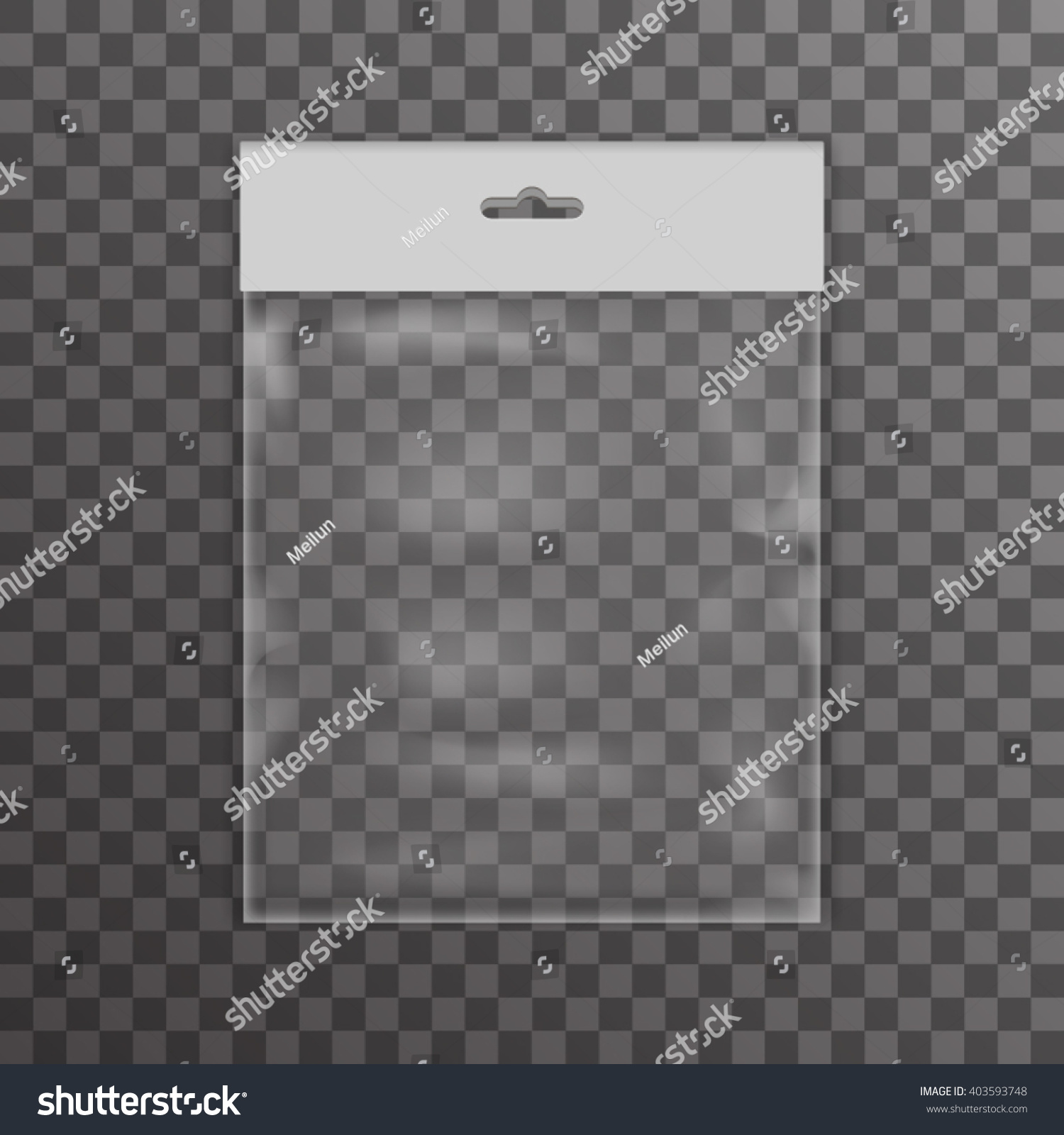 Download Plastic Bag Icon Transparent Reality Background Stock Vector Royalty Free 403593748