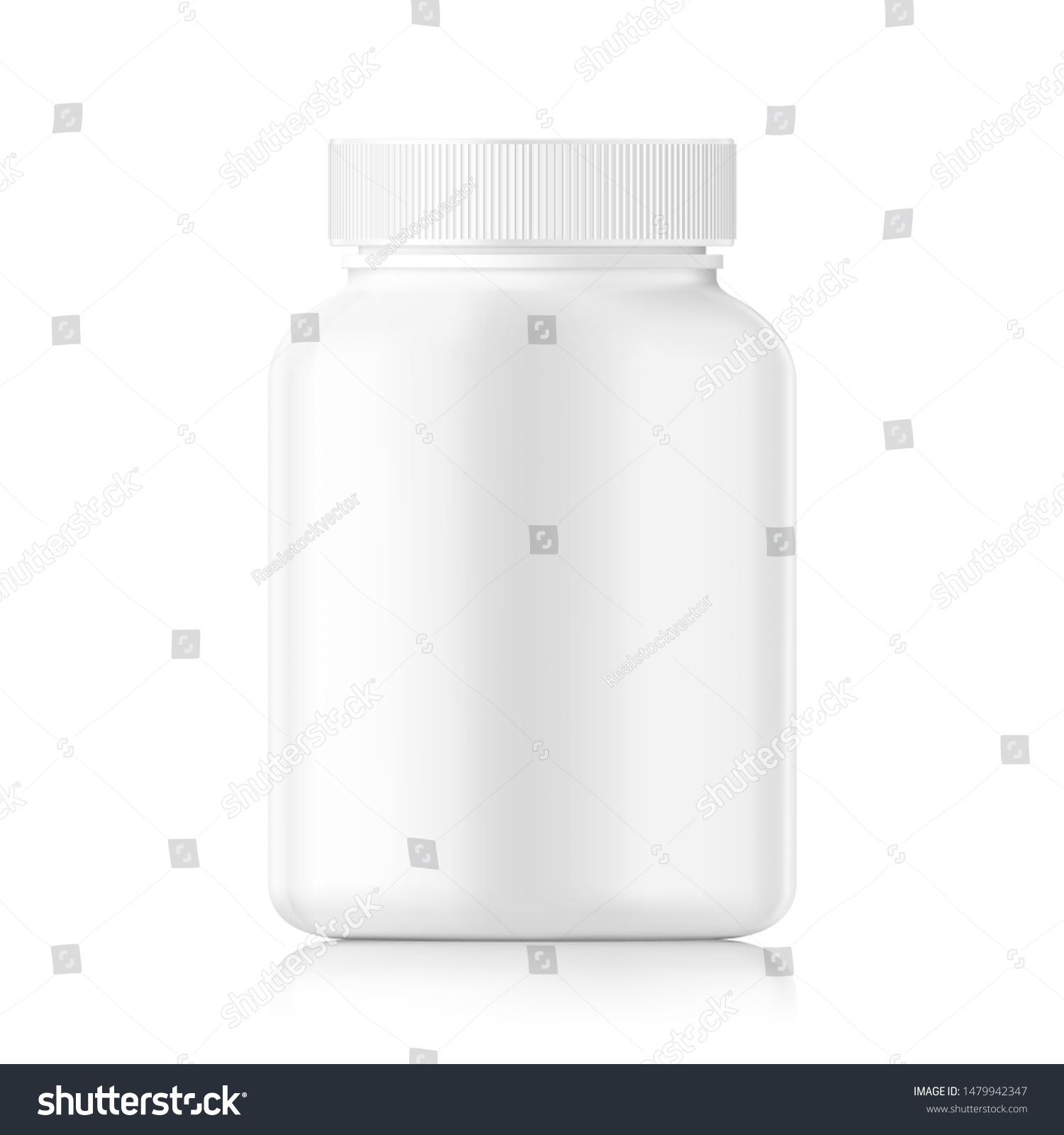 SVG of Plastic bottle mockup isolated on white background. Can be used for medical, cosmetic. Vector illustration. EPS10.	 svg