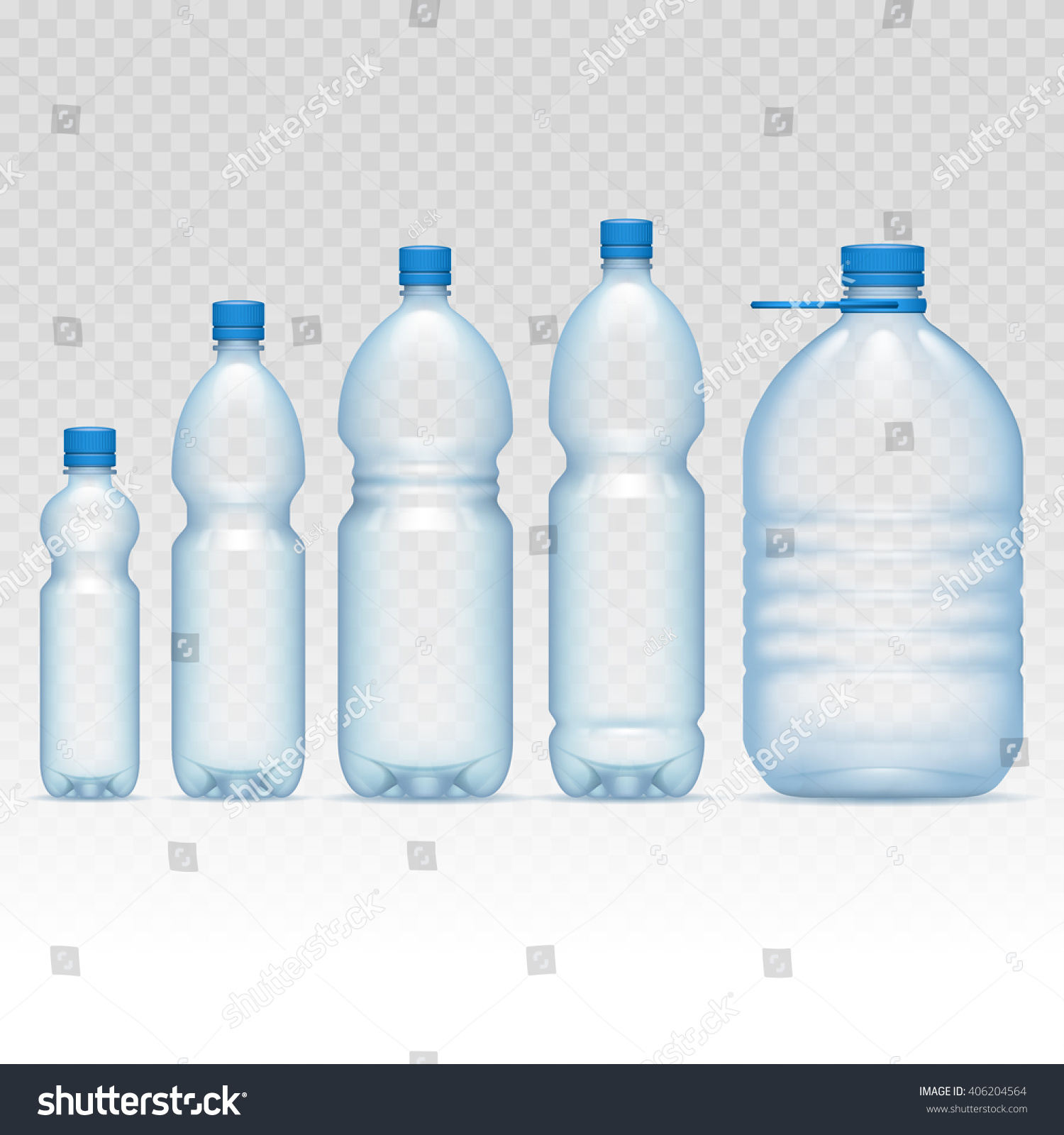 SVG of Plastic bottles set svg